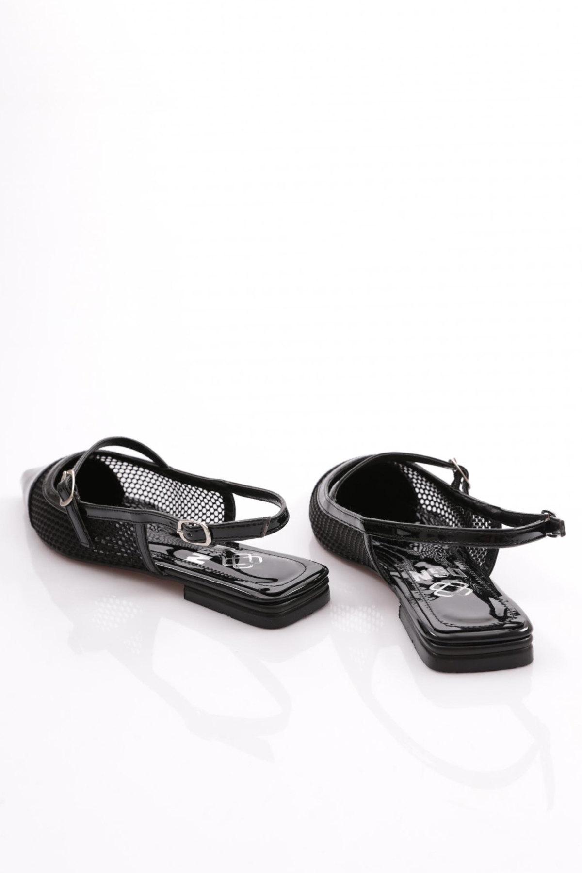 6004 Kadin Üstten Bağlamali Sivri Burun Babet - Görsel 4