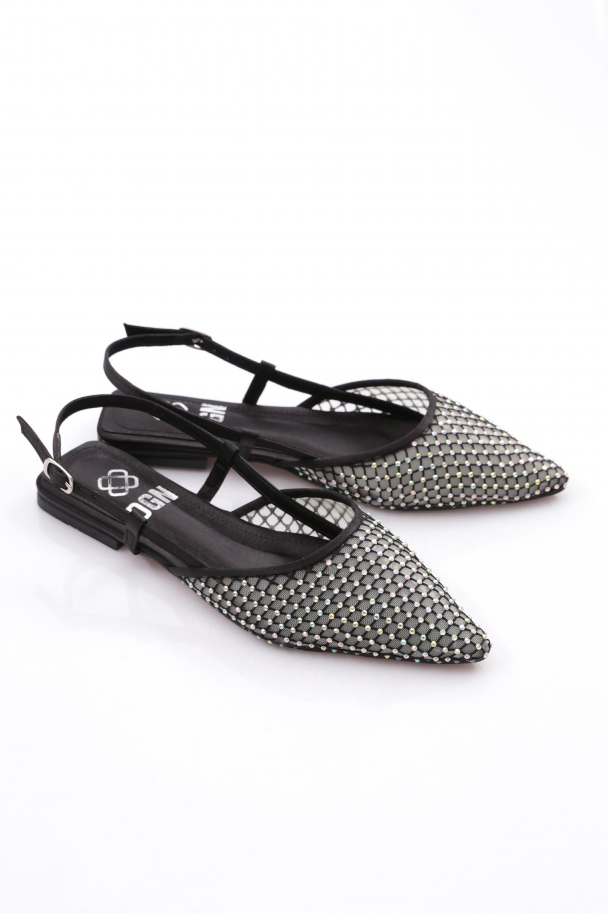 6015 Kadin Sivri Burun Arkadan Bağlamali Babet - Görsel 3