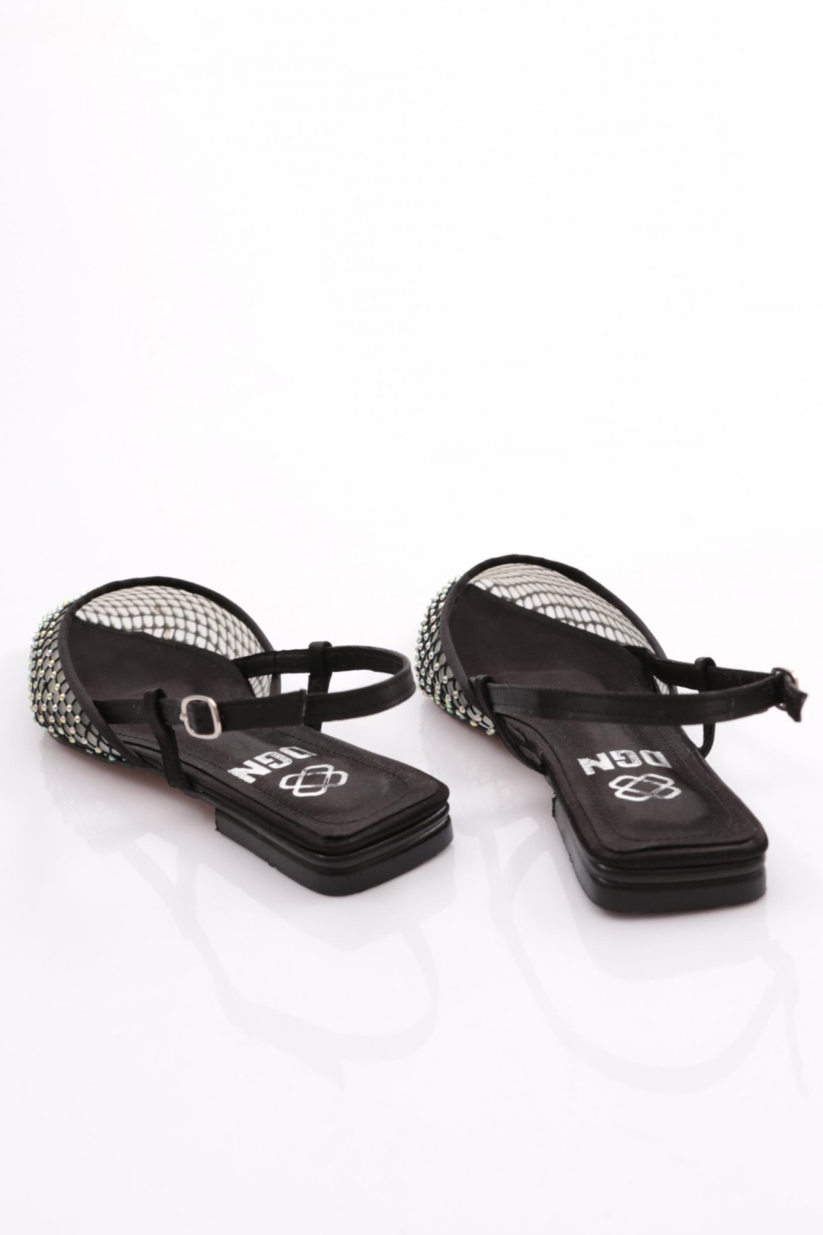 6015 Kadin Sivri Burun Arkadan Bağlamali Babet - Görsel 4