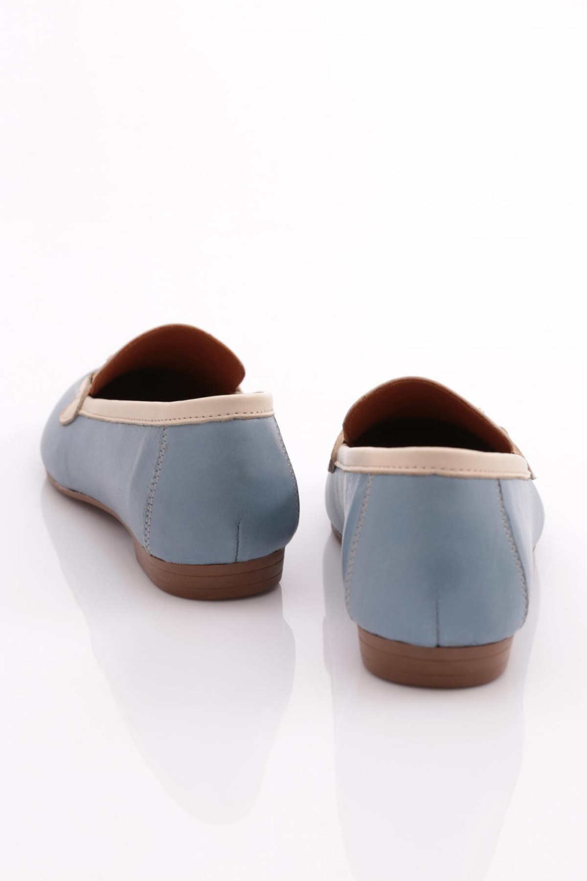 134-1 Kadin Yuvarlak Burunlu Babet - Görsel 4