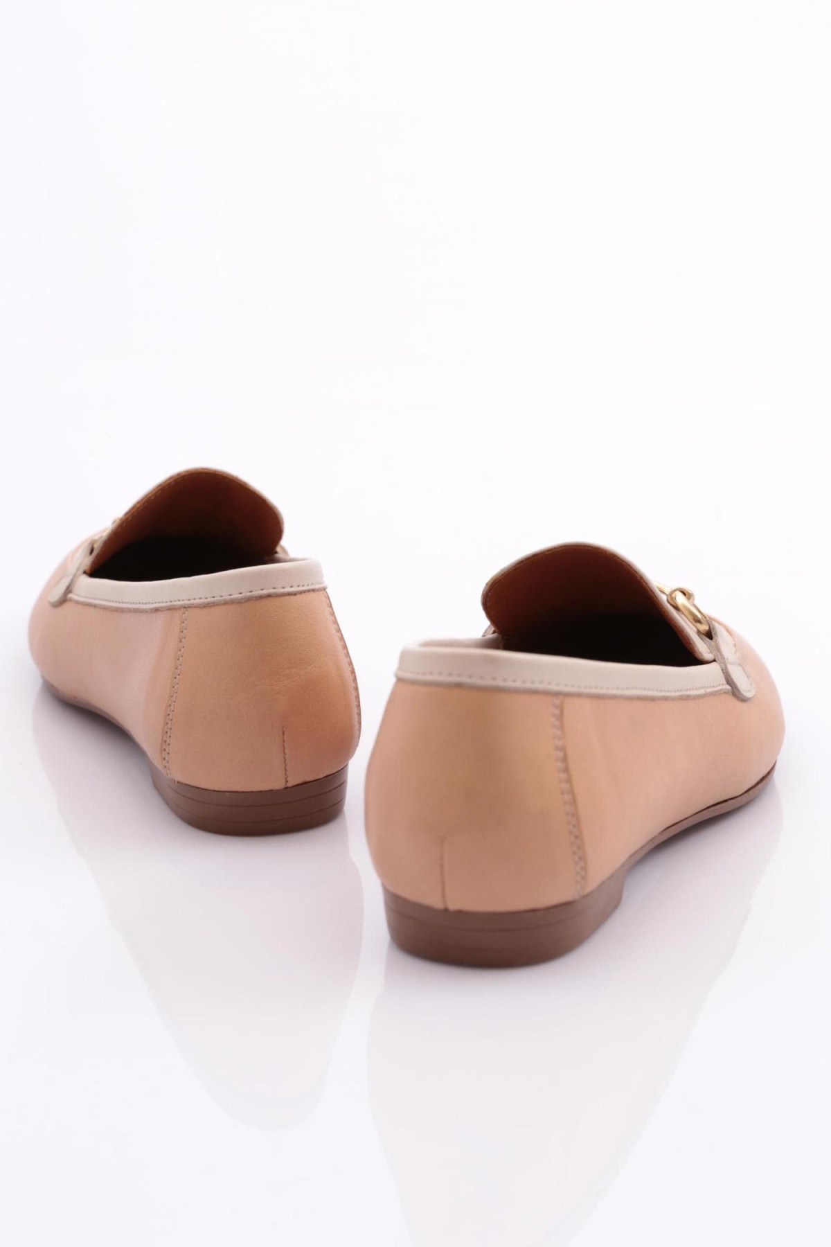 134-1 Kadin Yuvarlak Burunlu Babet - Görsel 4