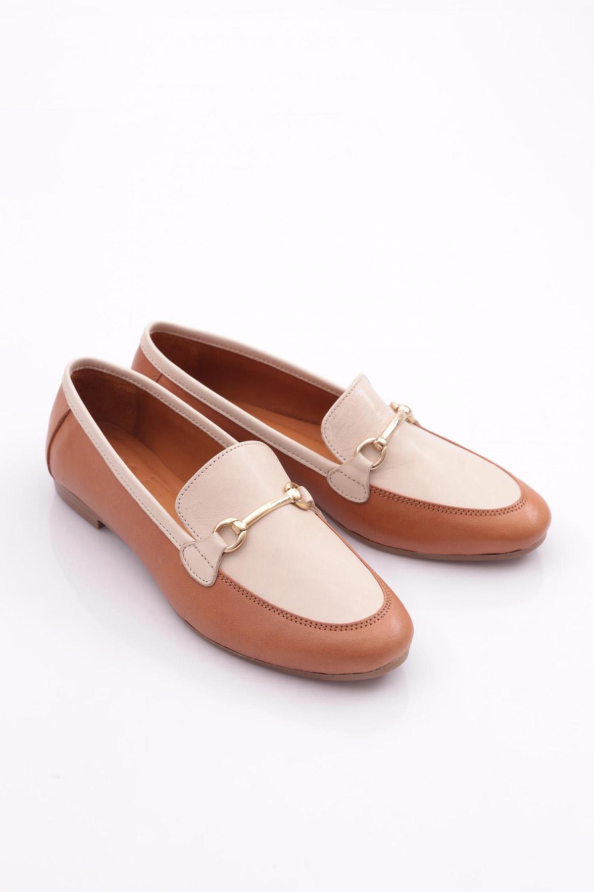 134-1 Kadin Yuvarlak Burunlu Babet - Görsel 3