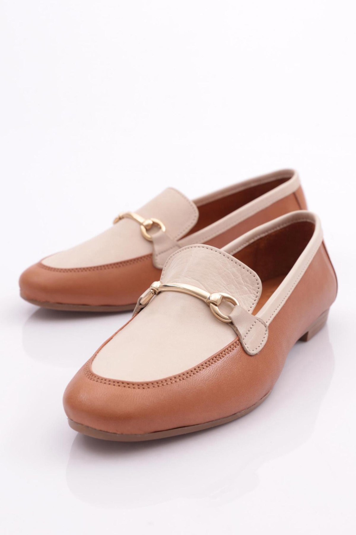 134-1 Kadin Yuvarlak Burunlu Babet - Görsel 5