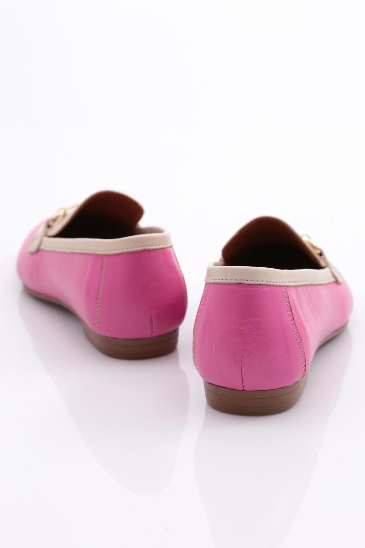 134-1 Kadin Yuvarlak Burunlu Babet - Görsel 4