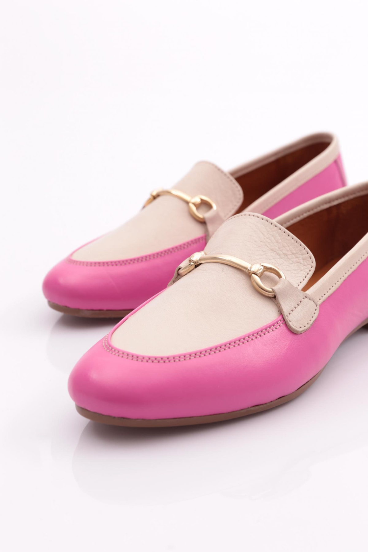 134-1 Kadin Yuvarlak Burunlu Babet - Görsel 5