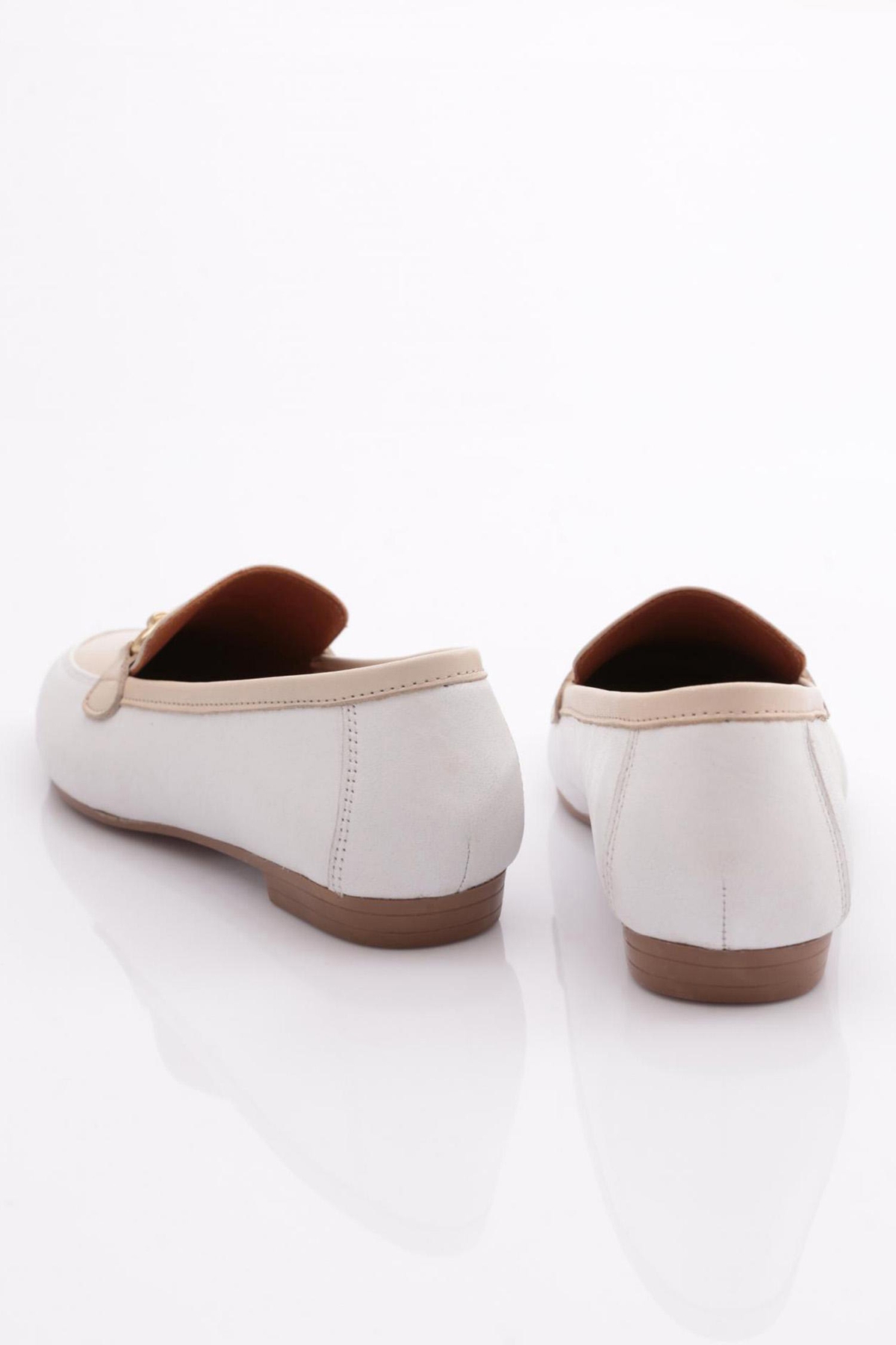 134-1 Kadin Yuvarlak Burunlu Babet - Görsel 4