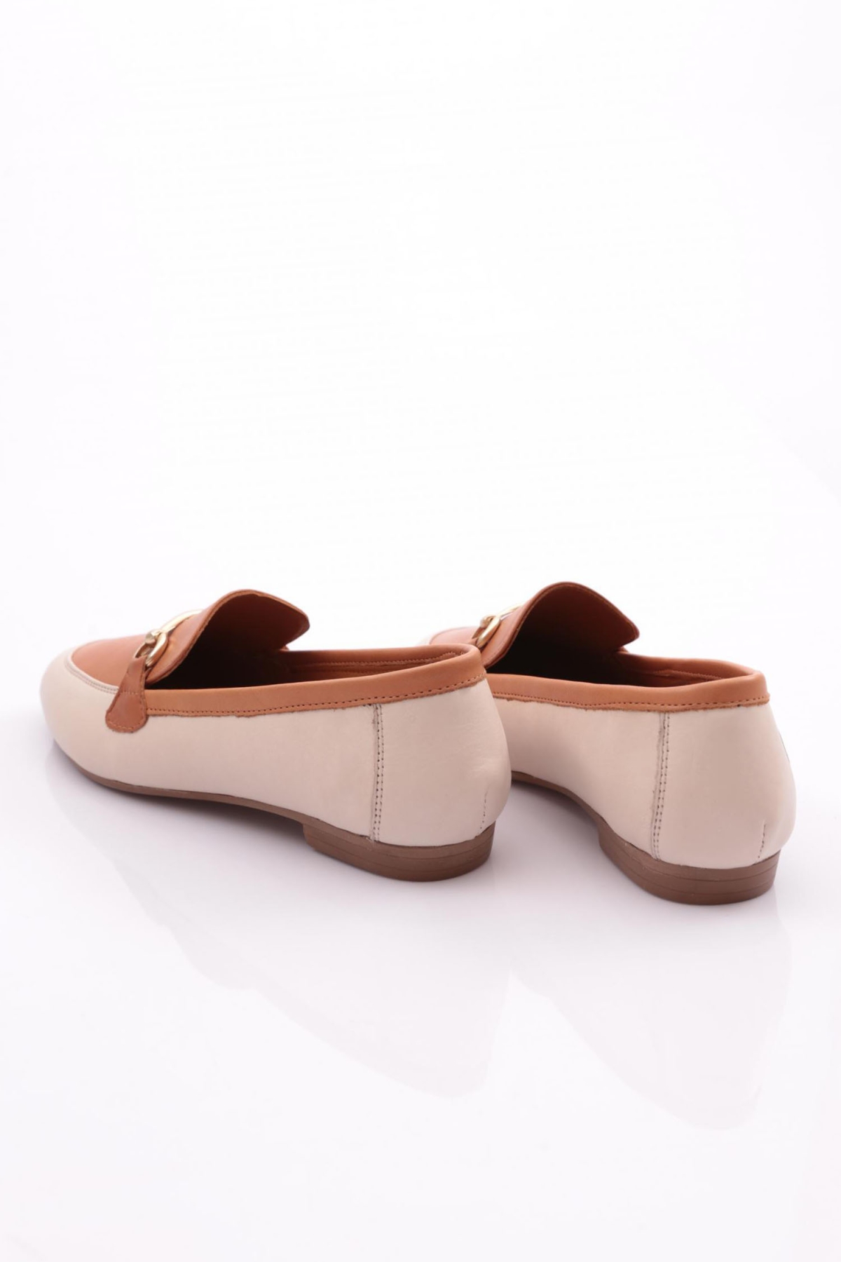 134-1 Kadin Yuvarlak Burunlu Babet - Görsel 4