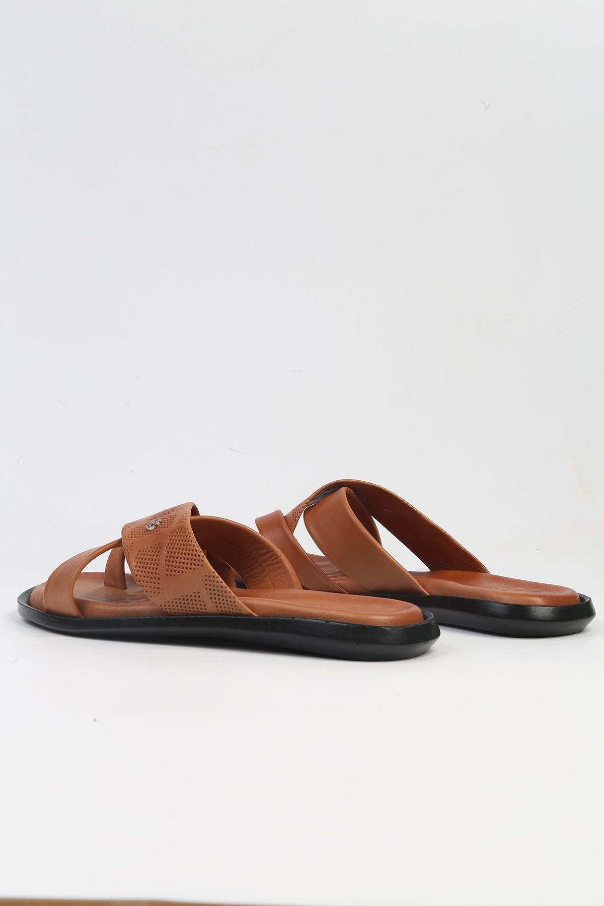 ® | PC-7119 - 2162 Taba-Erkek Terlik - Görsel 4