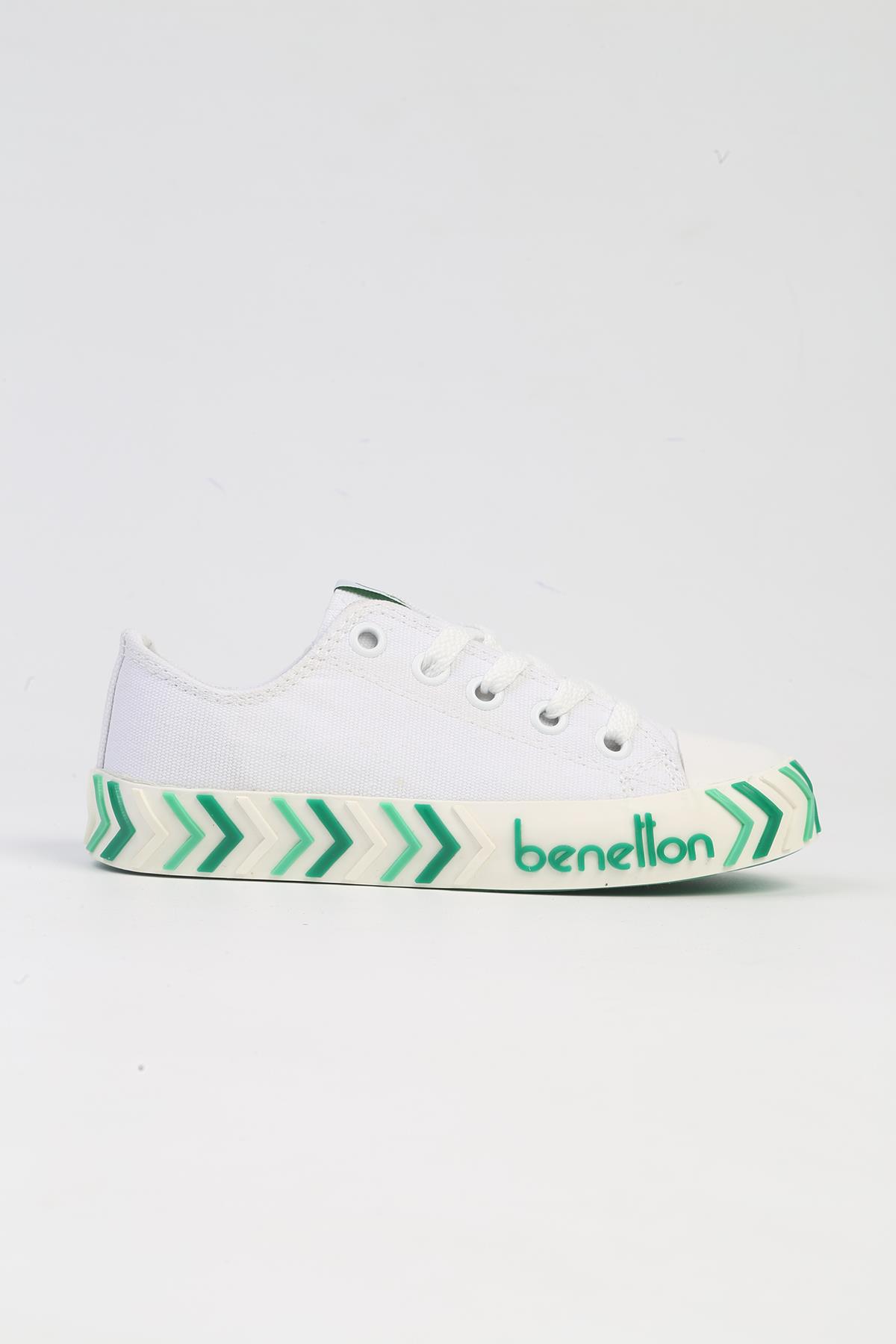 ® | BN-30635-3409 Beyaz Yesil-Çocuk Spor Ayakkabı - Görsel 2