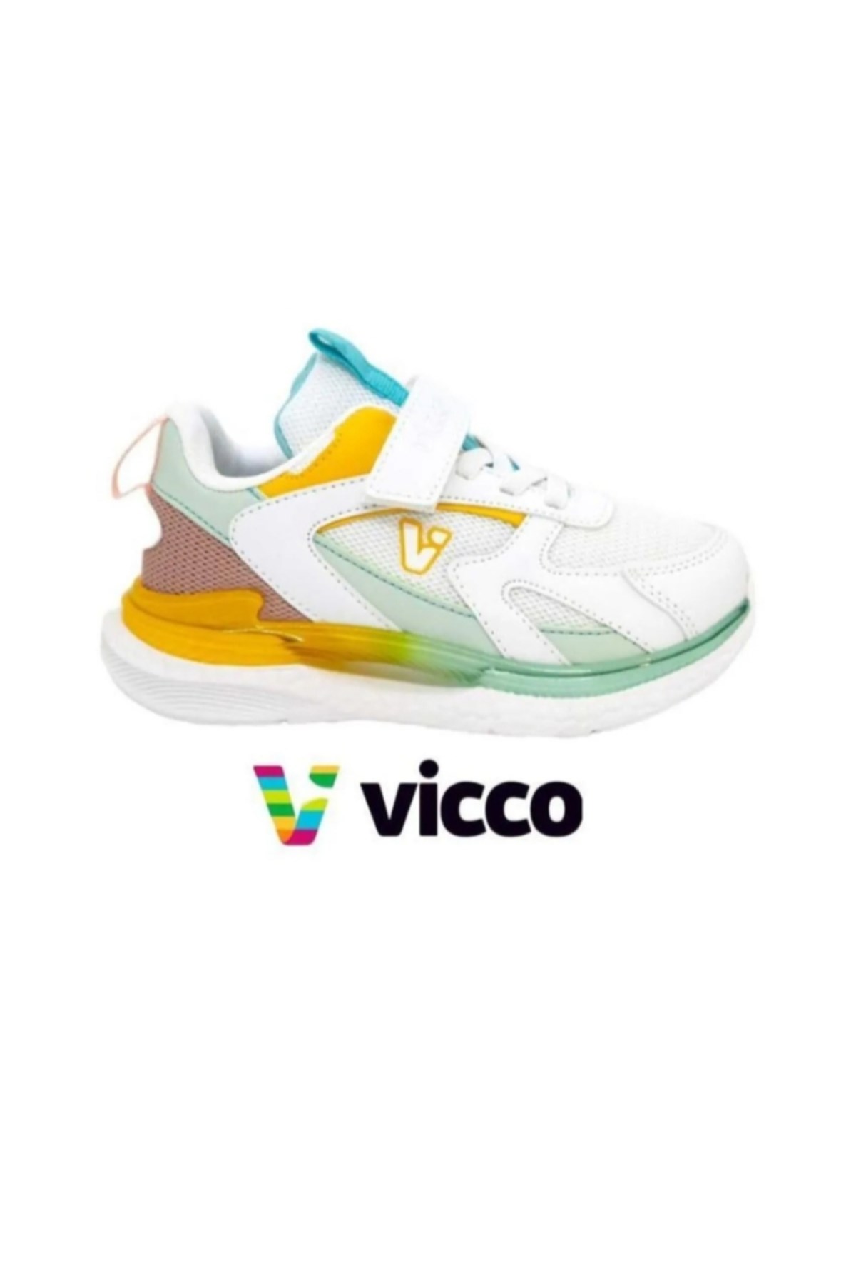 Massa Çocuk Anatomik Esnek Beyaz Pembe Spor Ayakkabısı - Görsel 3