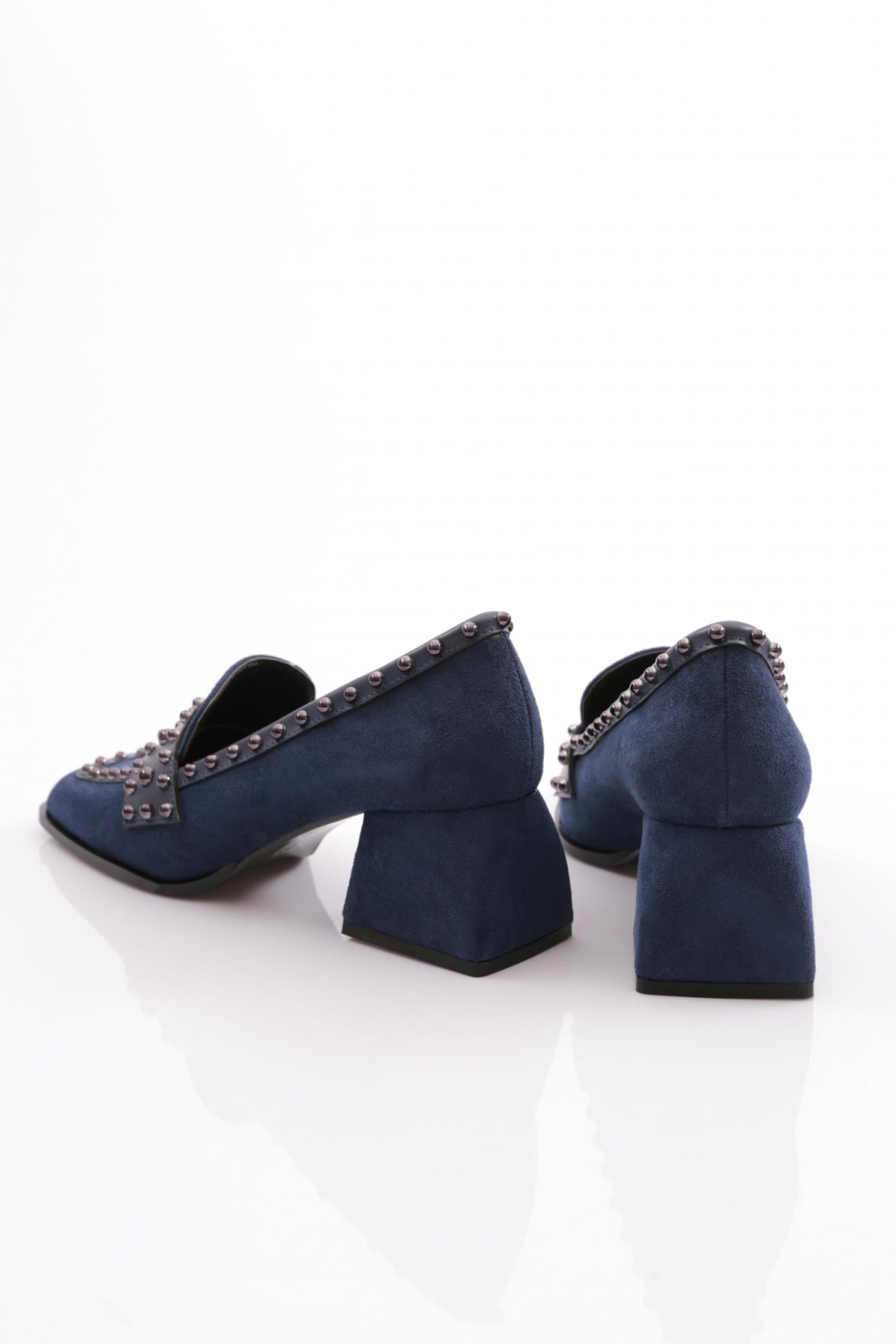 Dgn Dgn Lacivert 367 Kadin Topuklu Ayakkabi Flo'da! Lacivert - 4. görsel