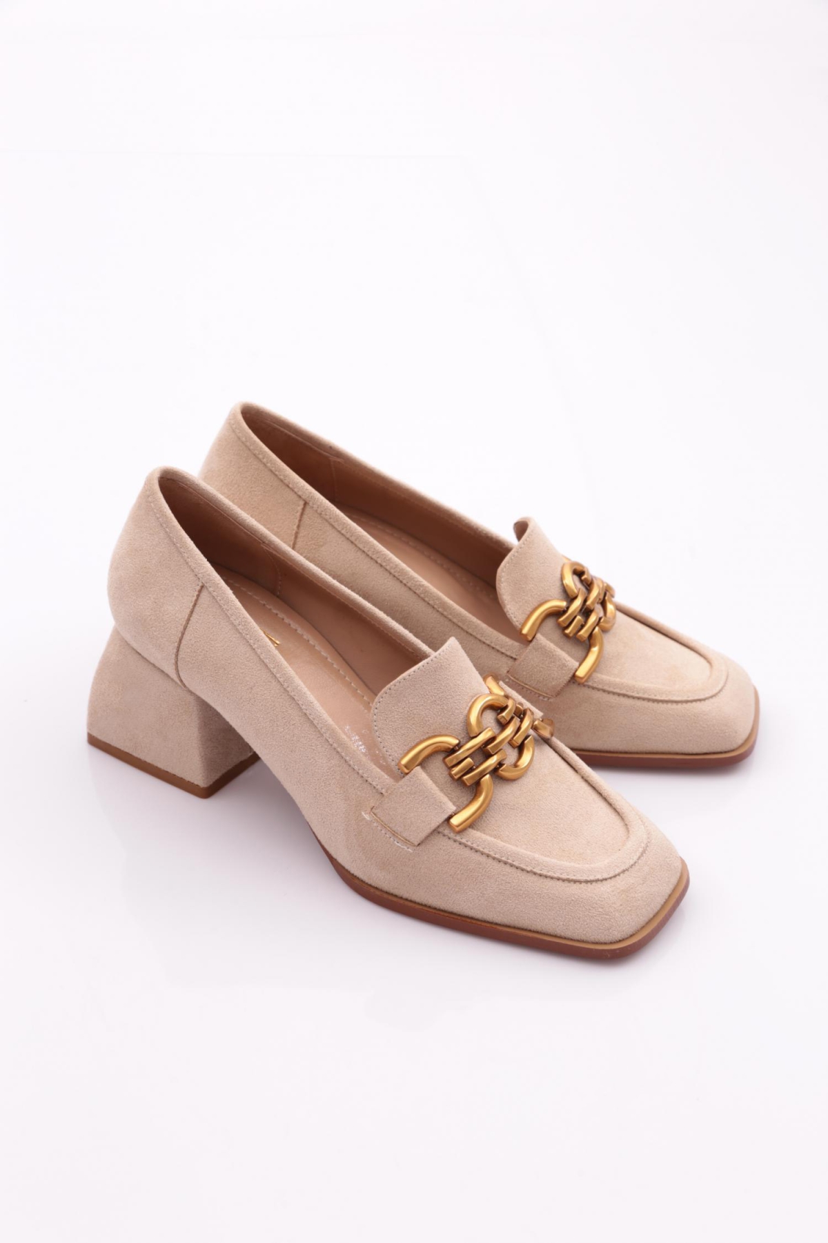 351 Kadin Onu Tokali Topuklu Ayakkabi - Görsel 3