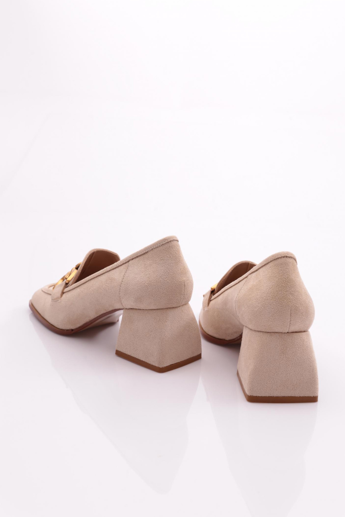 351 Kadin Onu Tokali Topuklu Ayakkabi - Görsel 4