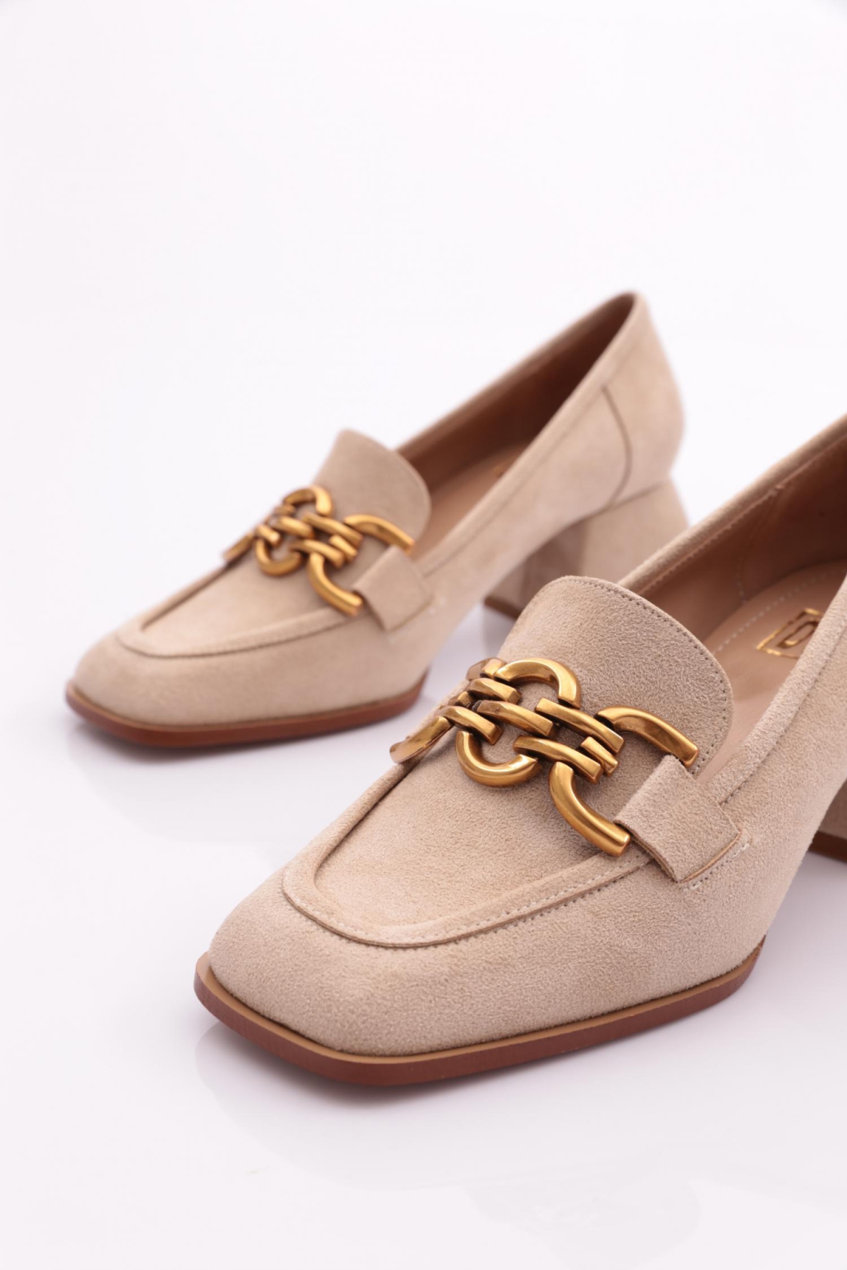 351 Kadin Onu Tokali Topuklu Ayakkabi - Görsel 5