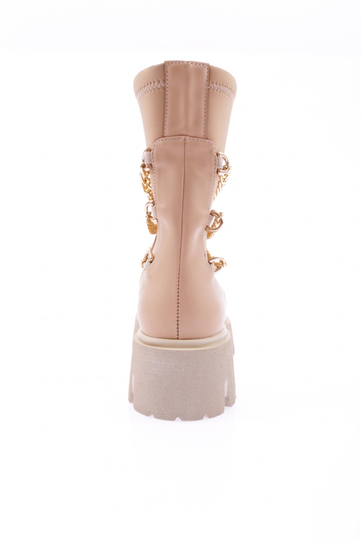 Es806 Kadin Kalin Zincir Aksesuarli Bot - Görsel 5