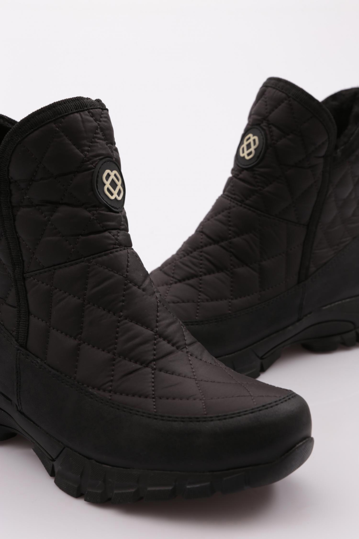 1052-1 Kadin Kürklü Fermuarli Bot - Görsel 5