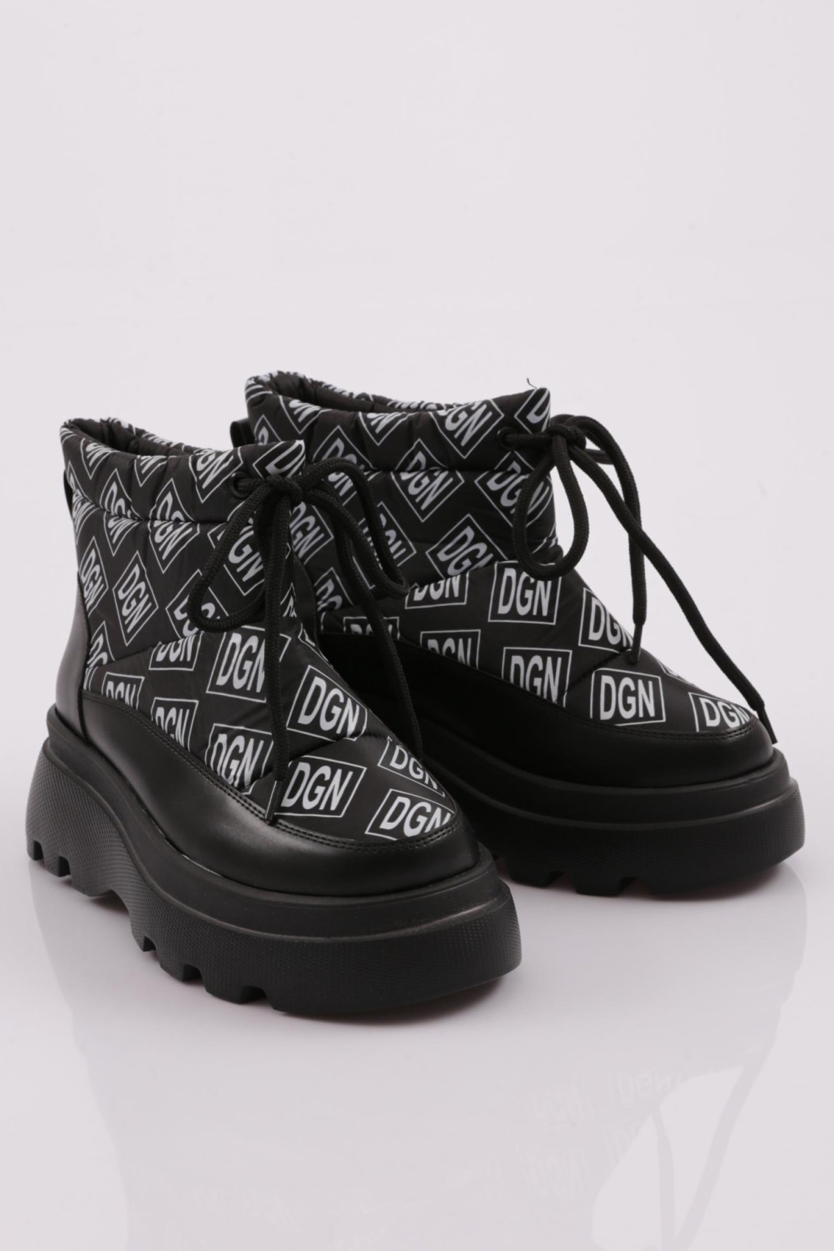 Es812 Kadin Kalin Taban İp Detayli Paraşüt Bot - Görsel 3