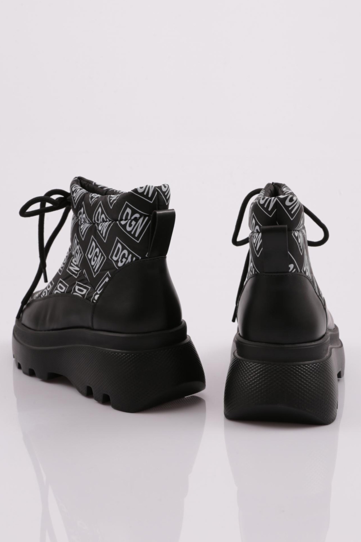 Es812 Kadin Kalin Taban İp Detayli Paraşüt Bot - Görsel 4