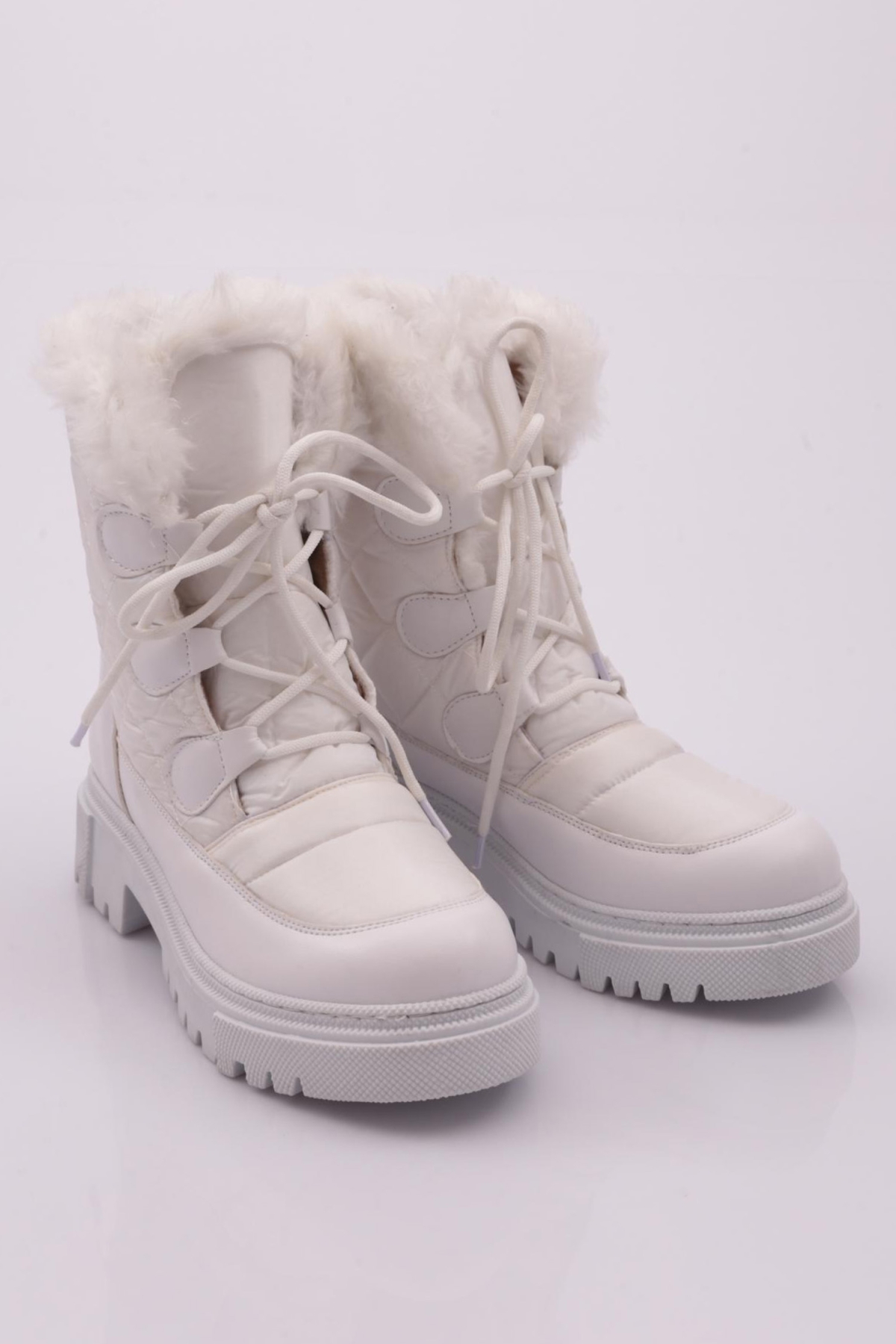 1046 Kadin Bağcikli Kürklü Paraşüt Bot - Görsel 3