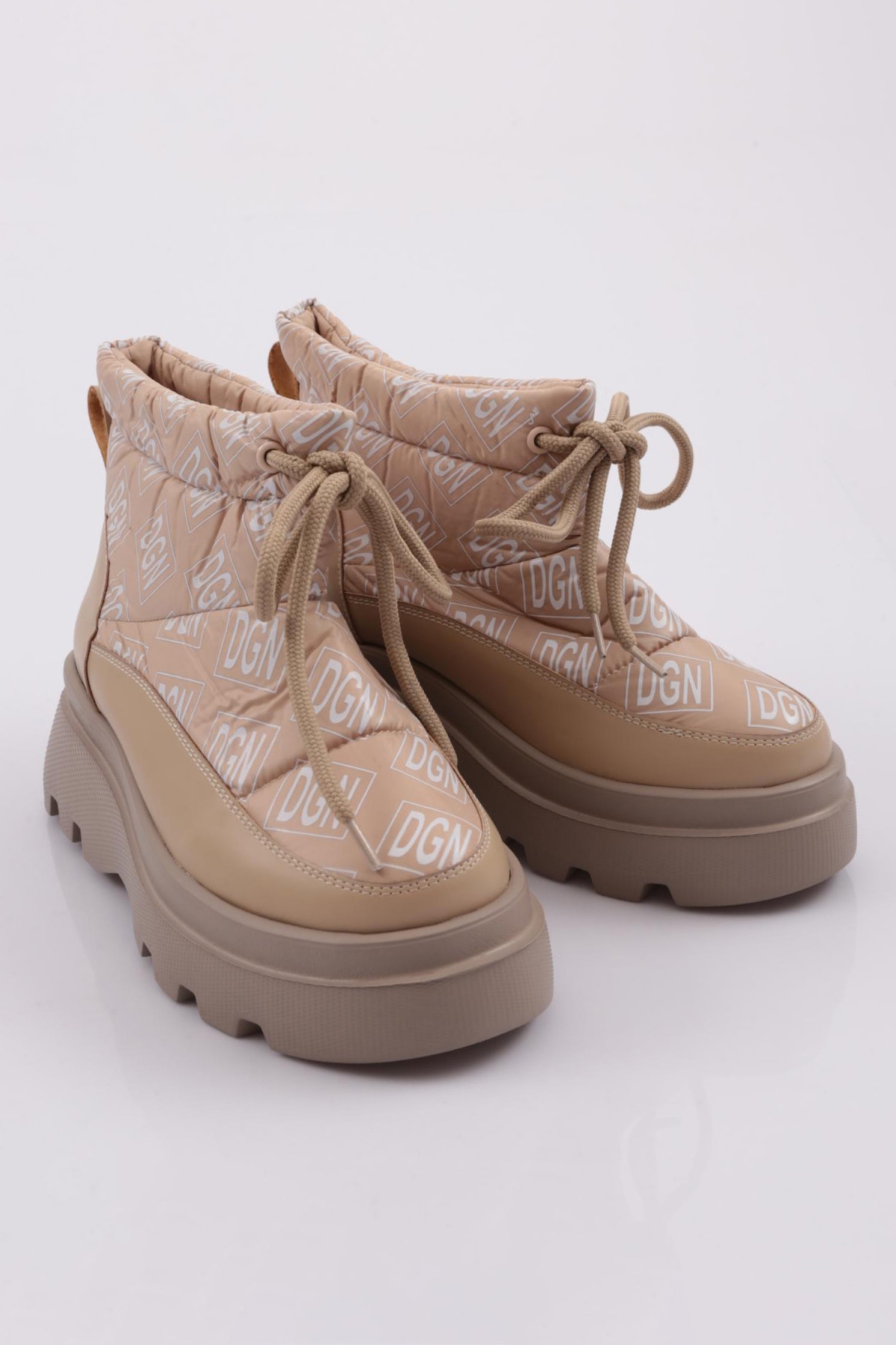 Es812 Kadin Kalin Taban İp Detayli Paraşüt Bot - Görsel 3