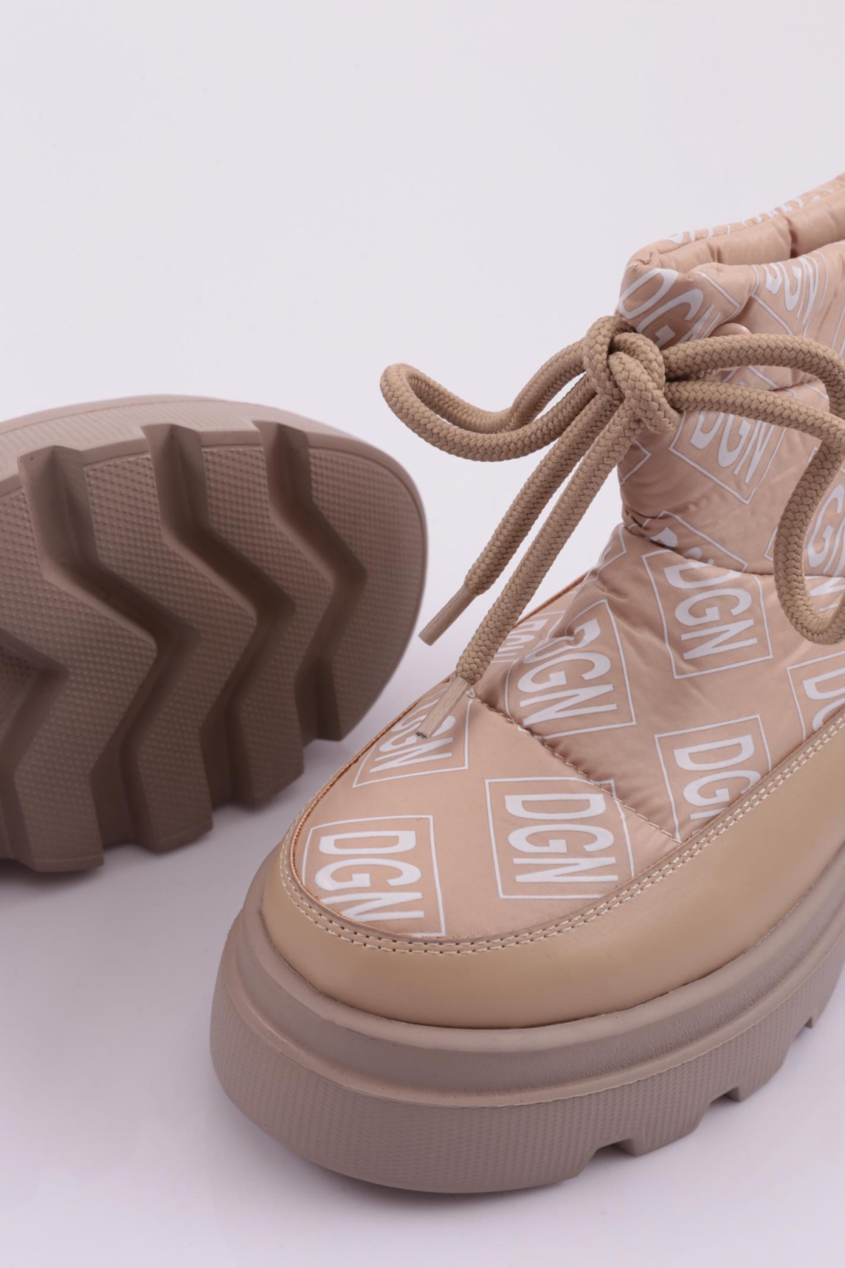 Es812 Kadin Kalin Taban İp Detayli Paraşüt Bot - Görsel 5