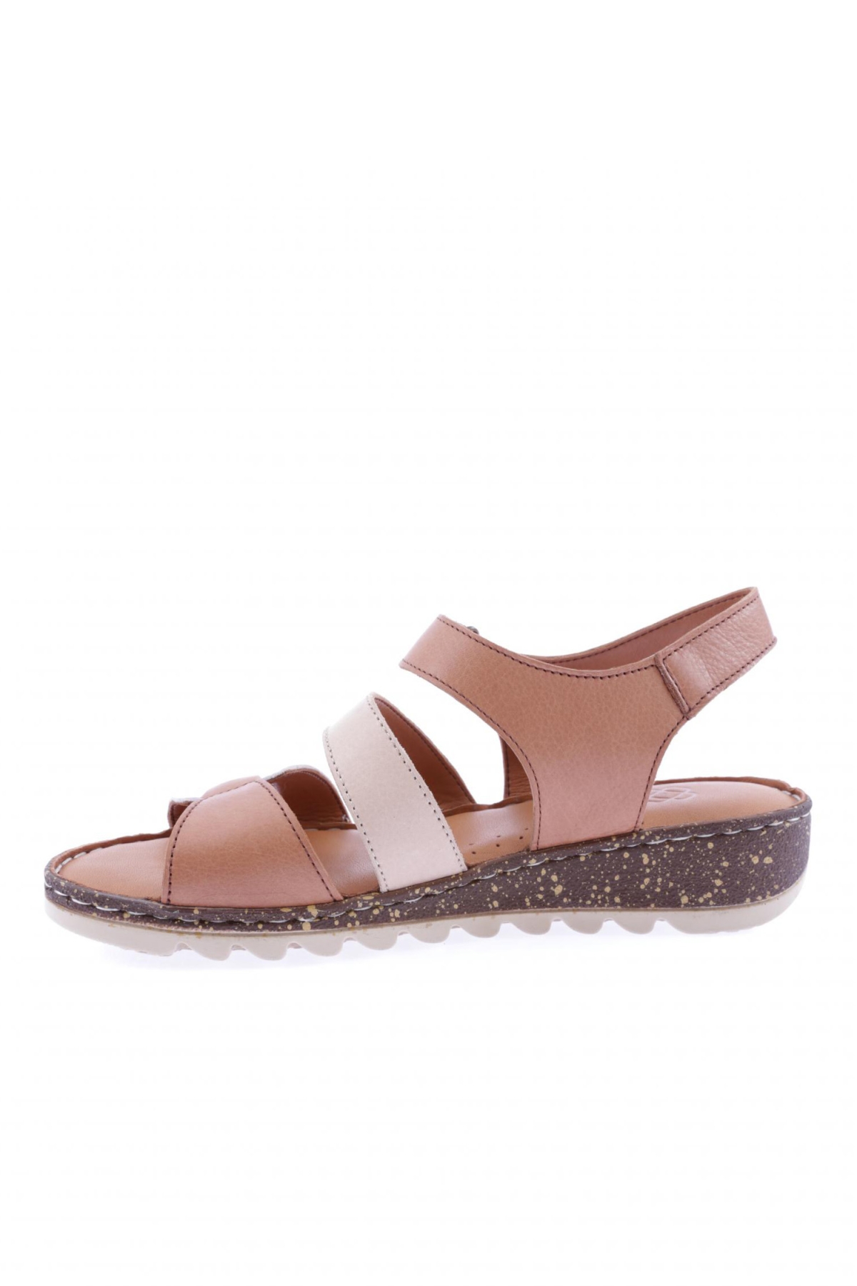320-23Y Kadin Sirali Bantli Cirtli Sandalet - Görsel 4