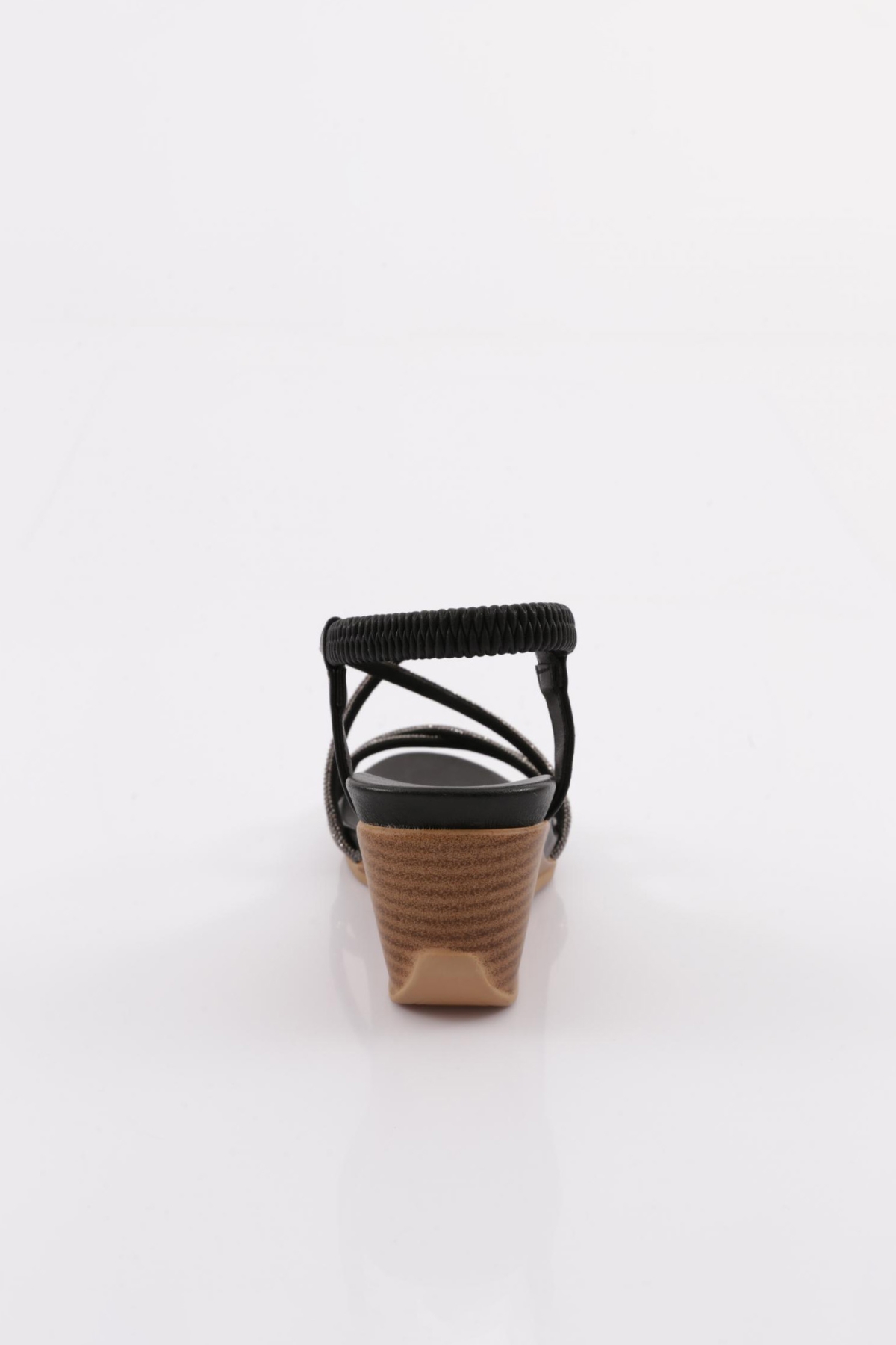 1046 Kadin Dolgu Taban Çapraz Bantli Sandalet - Görsel 5