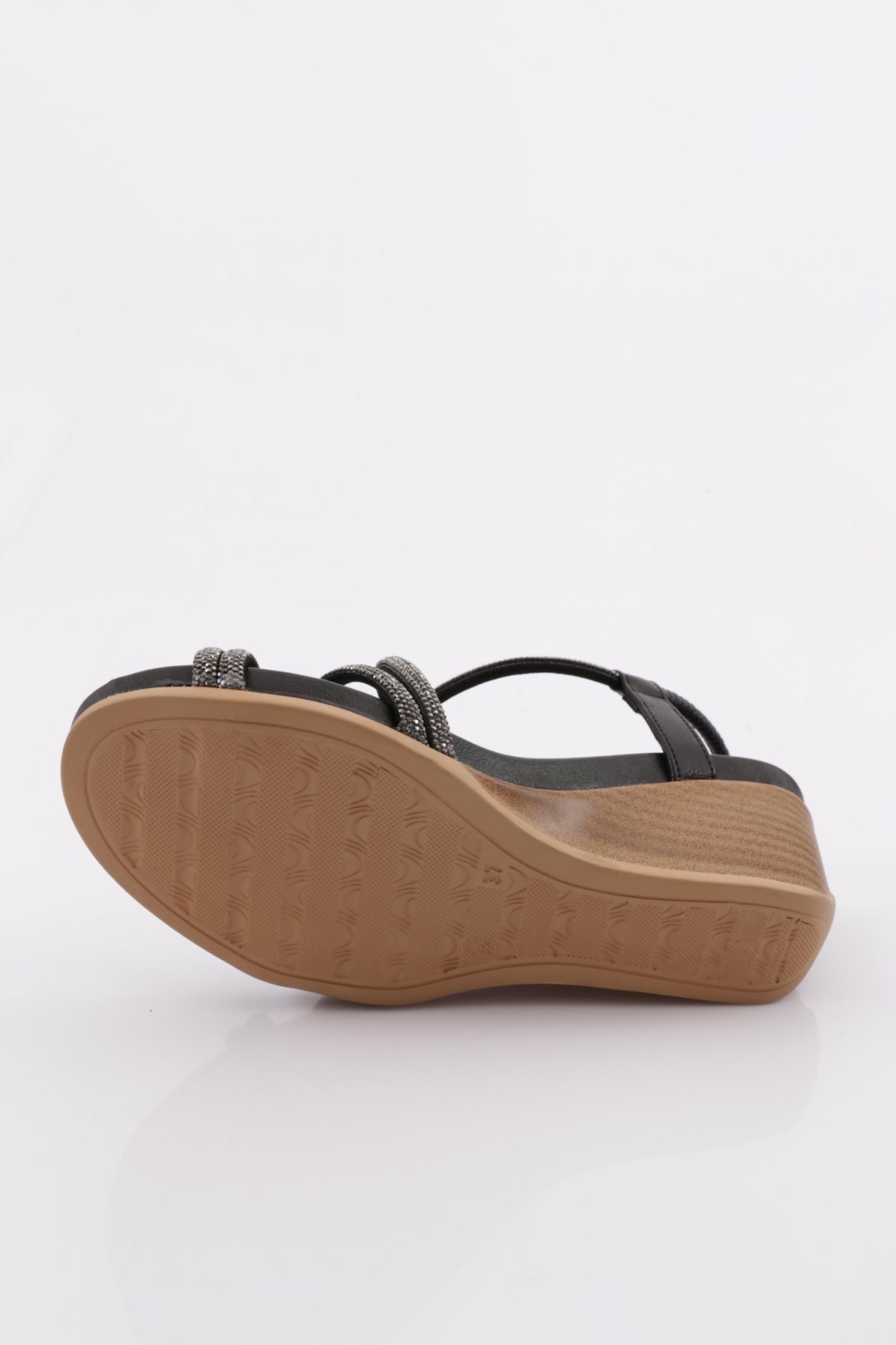 1046 Kadin Dolgu Taban Çapraz Bantli Sandalet - Görsel 6