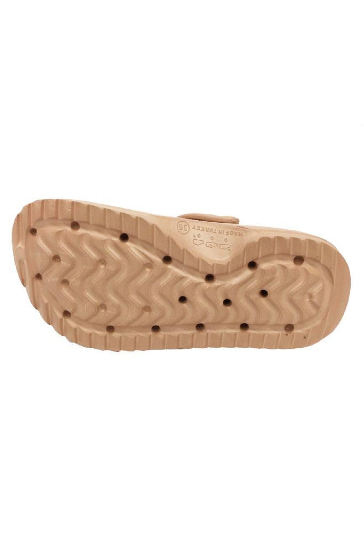 Akınal E428-24 Medical Sabo Taşlı Kadın Terlik Pastel Kahverengi - Görsel 4