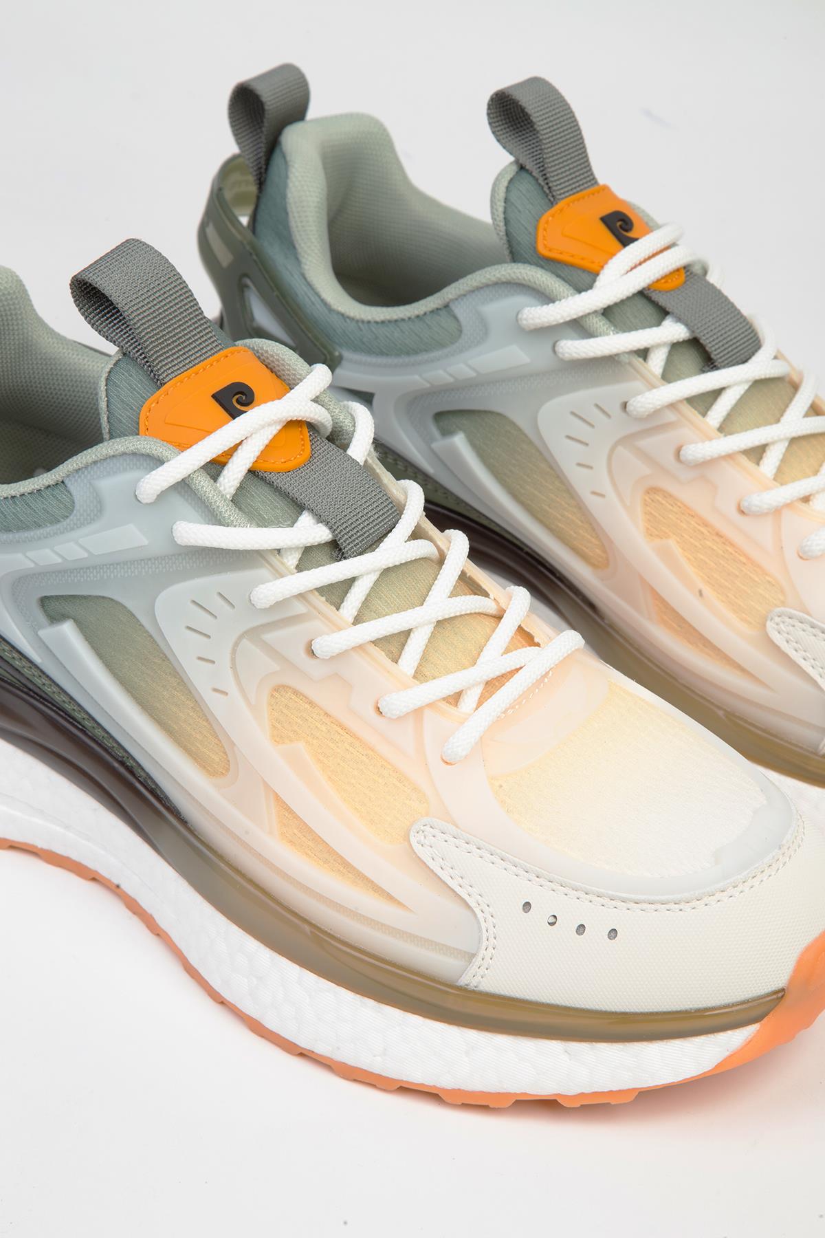 ® | PCI-10105 Beyaz Haki-İTHAL Erkek Spor Ayakkabı - Görsel 6