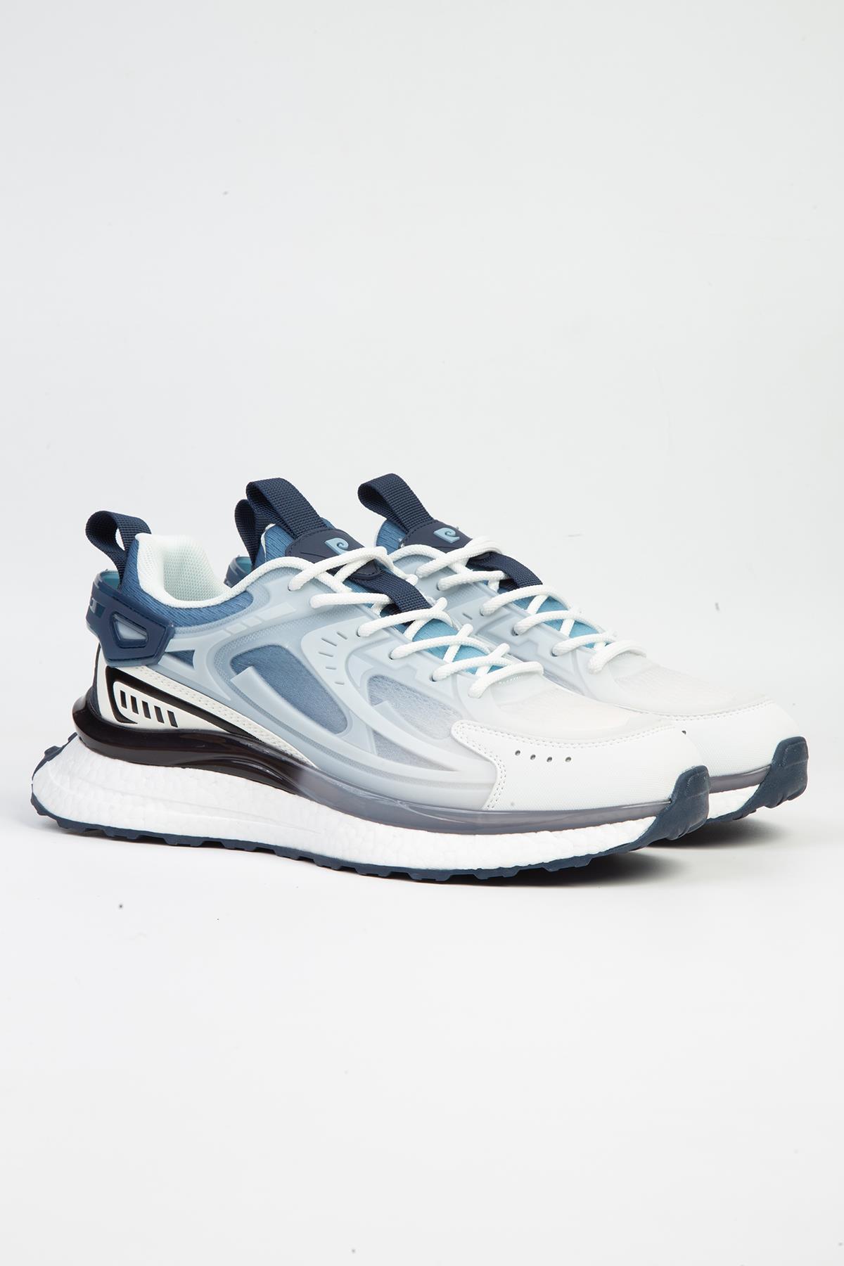 ® | PCI-10105 Beyaz Mavi -İTHAL Erkek Spor Ayakkabı - Görsel 3
