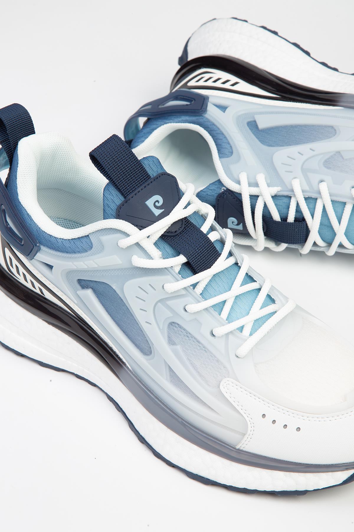 ® | PCI-10105 Beyaz Mavi -İTHAL Erkek Spor Ayakkabı - Görsel 5
