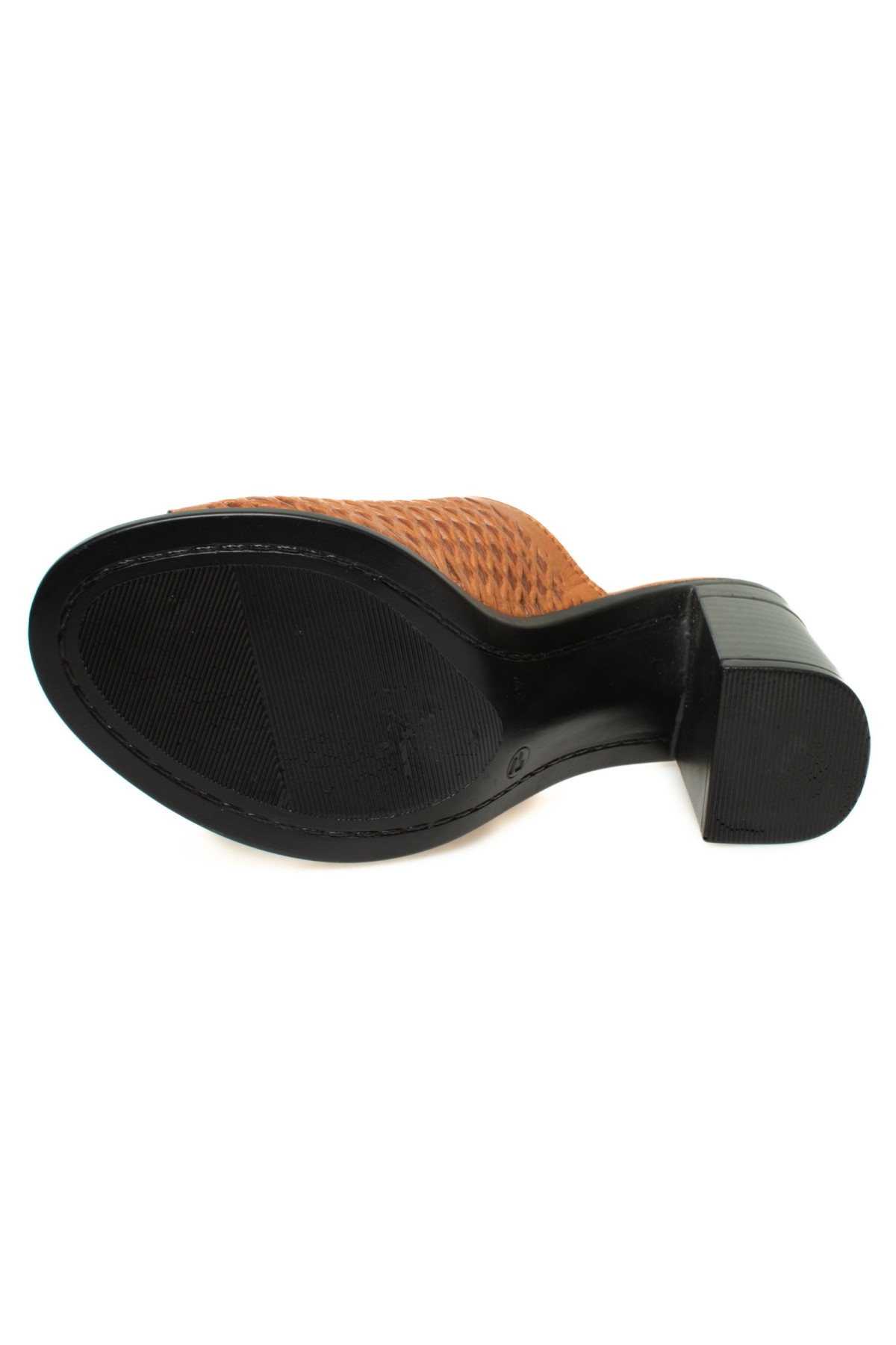 D24Yt-2370Z Topuklu Taba Kadın Terlik - Görsel 6