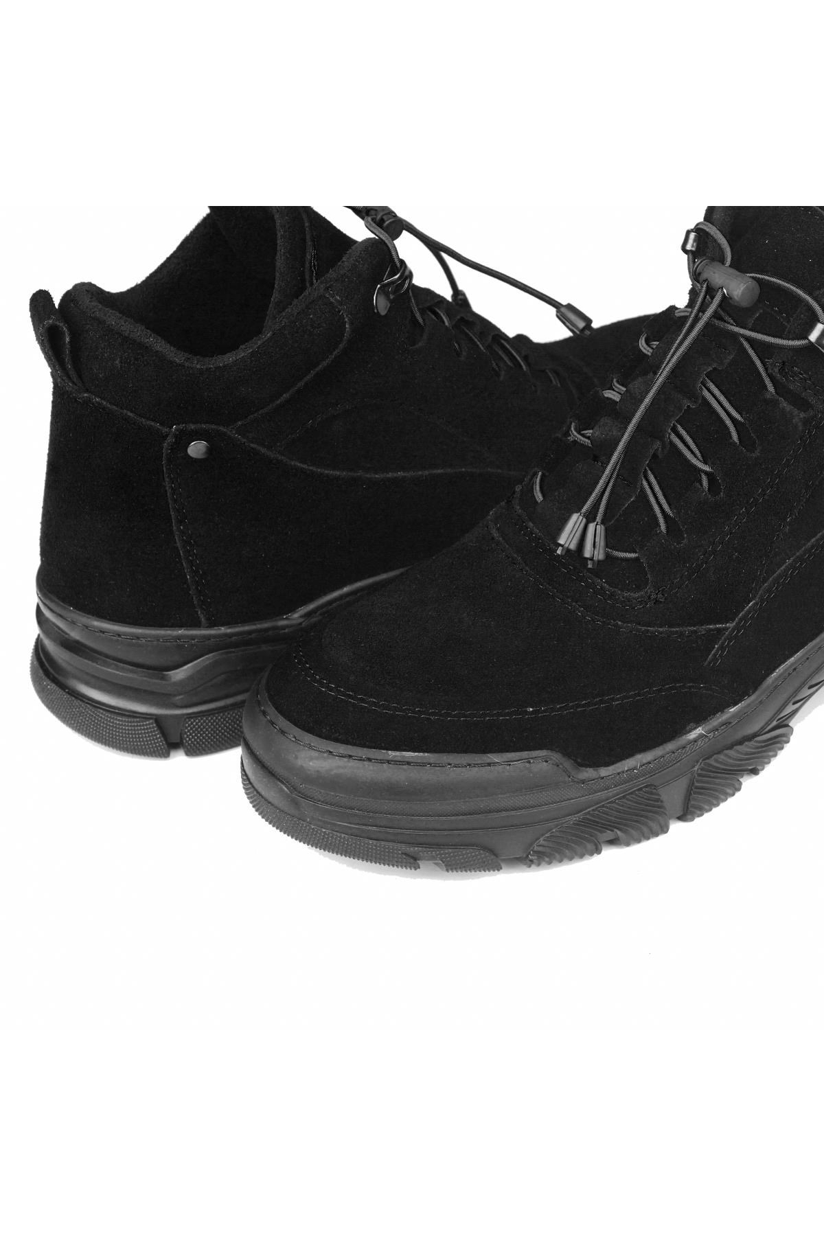 Army Hakiki Deri Kaydırmaz Taban Bağcıklı Süet Bot - Görsel 4
