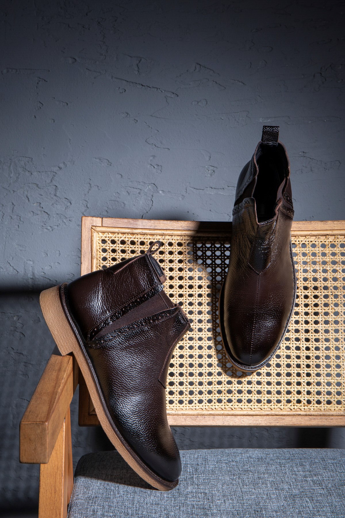 Leeds Hakiki Deri Kaydırmaz Taban Chelsea Günlük Bot - Görsel 6