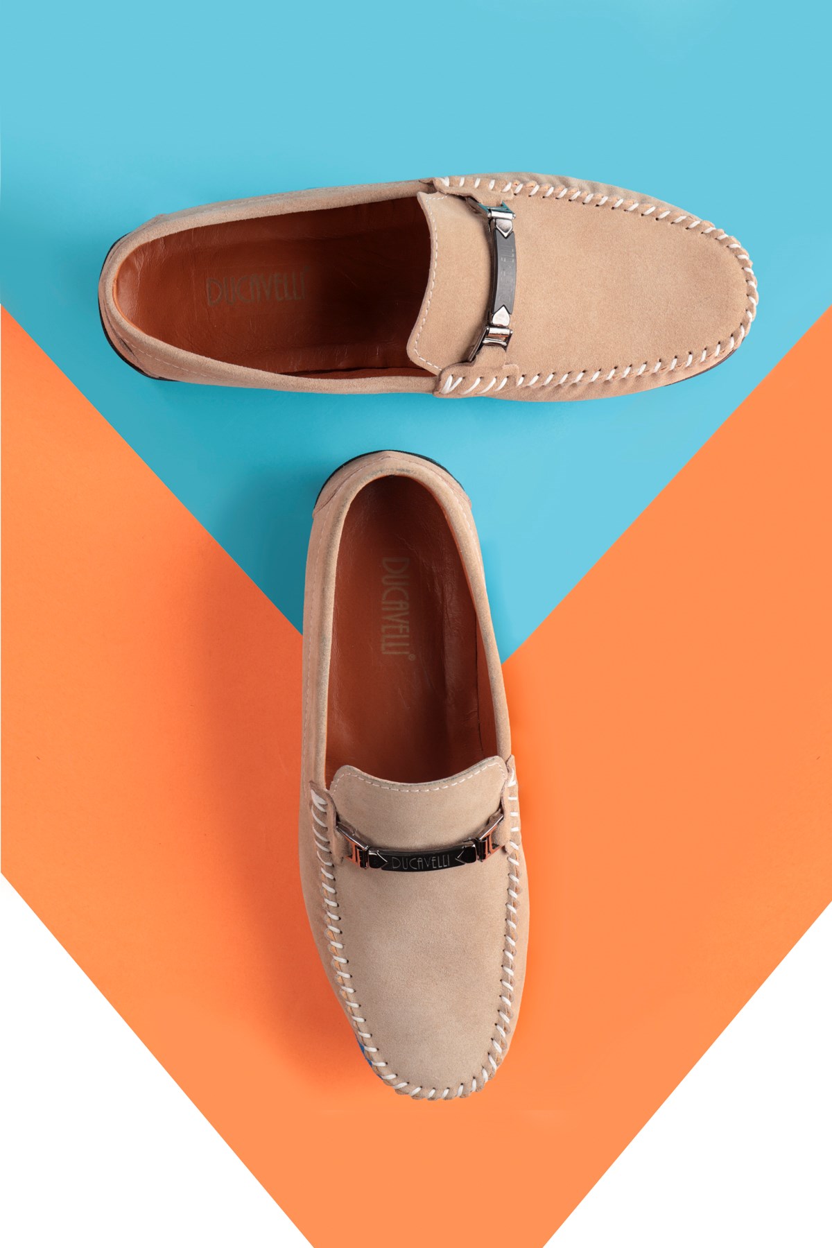 Halb Hakiki Deri Erkek Günlük Ayakkabı, Loafer Ayakkabı, Hafif Ayakkabı, Tokalı Loafer - Görsel 5