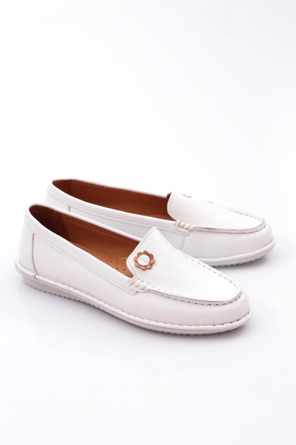 E220 Kadin Çiçek Desenli Babet - Görsel 3