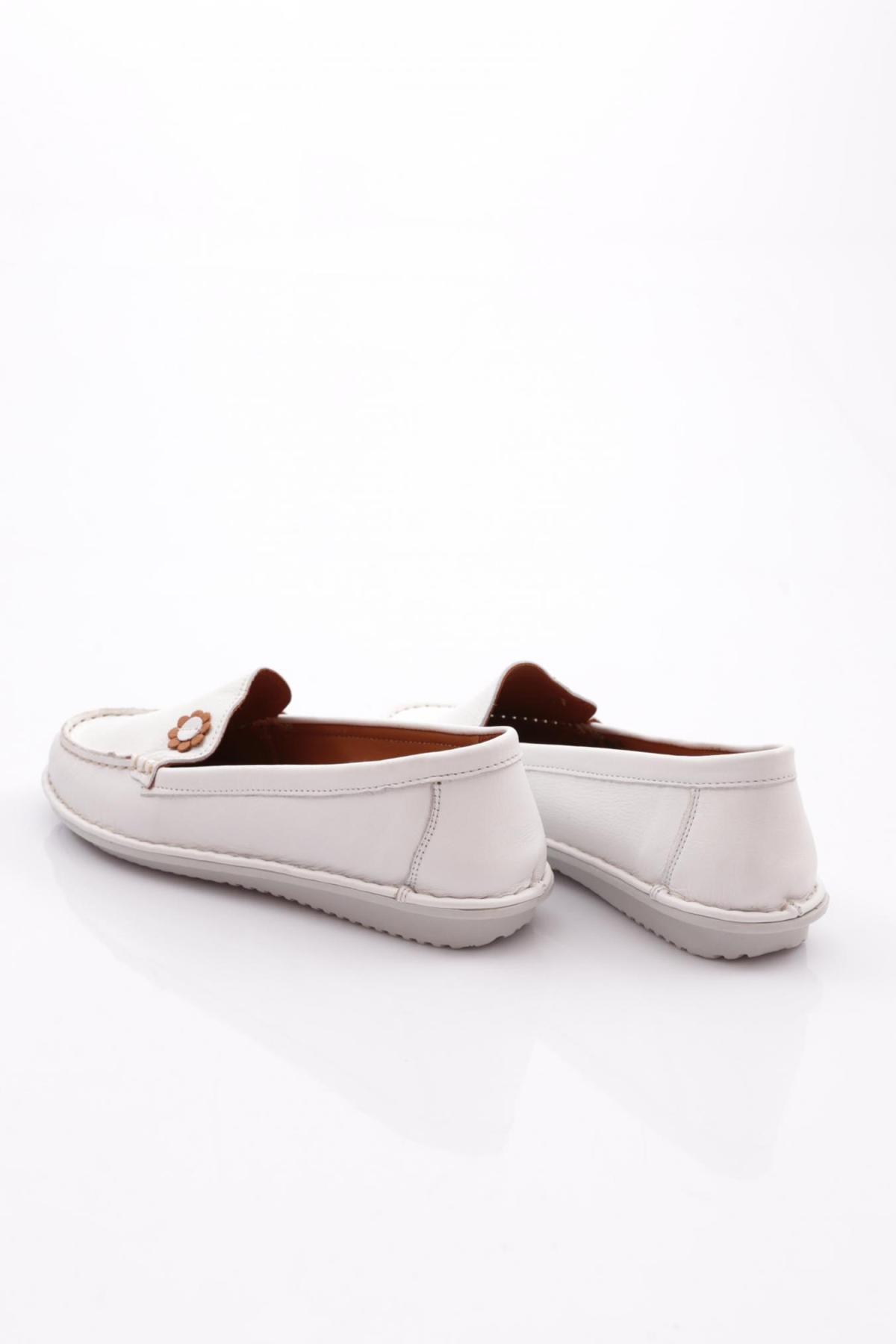 E220 Kadin Çiçek Desenli Babet - Görsel 4