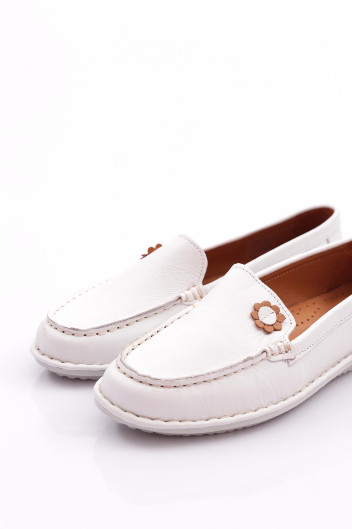 E220 Kadin Çiçek Desenli Babet - Görsel 5