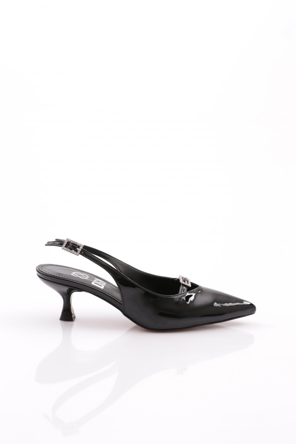 6857 Kadin Arkasi Açik Topuklu Ayakkabi - Görsel 2