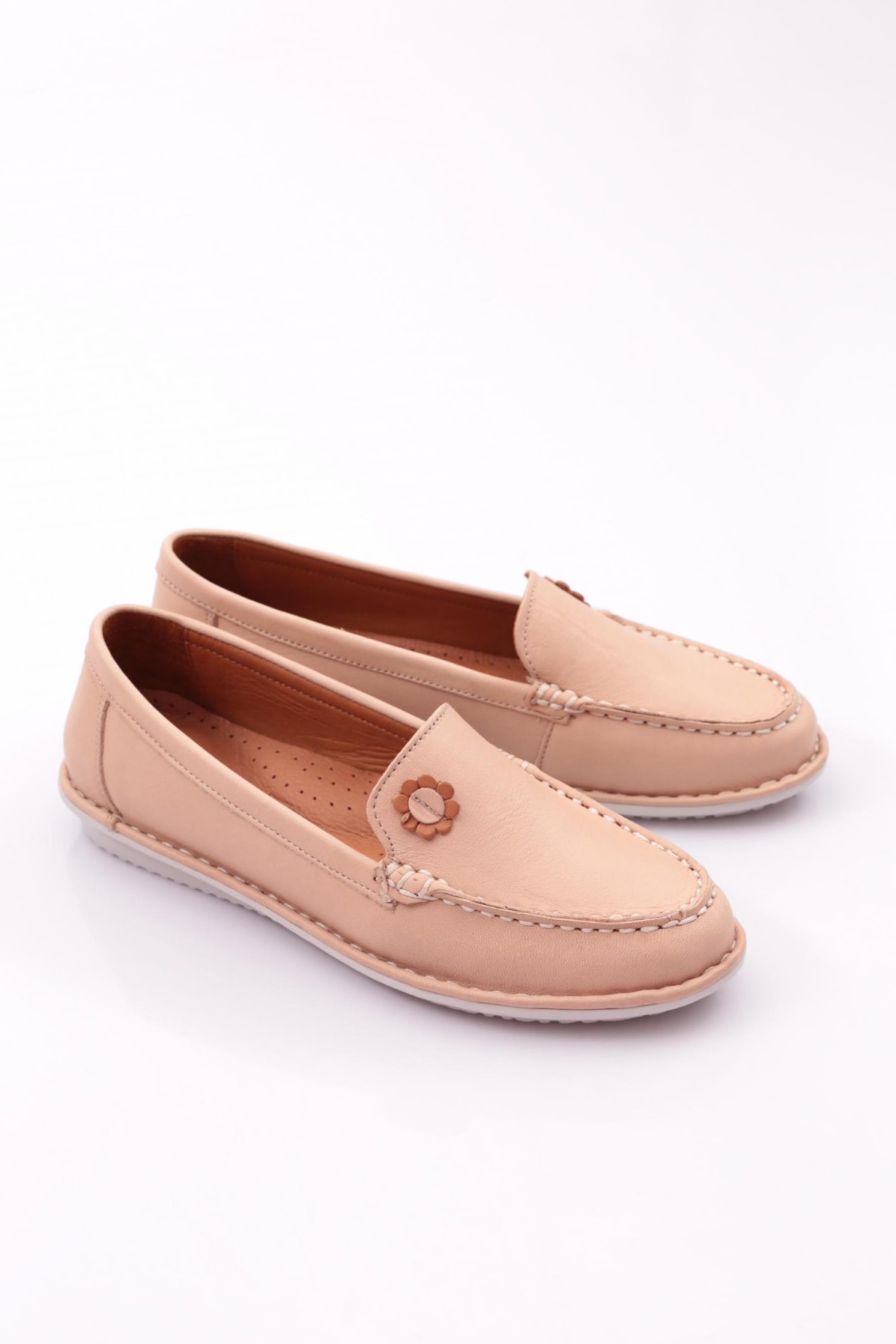 E220 Kadin Çiçek Desenli Babet - Görsel 3