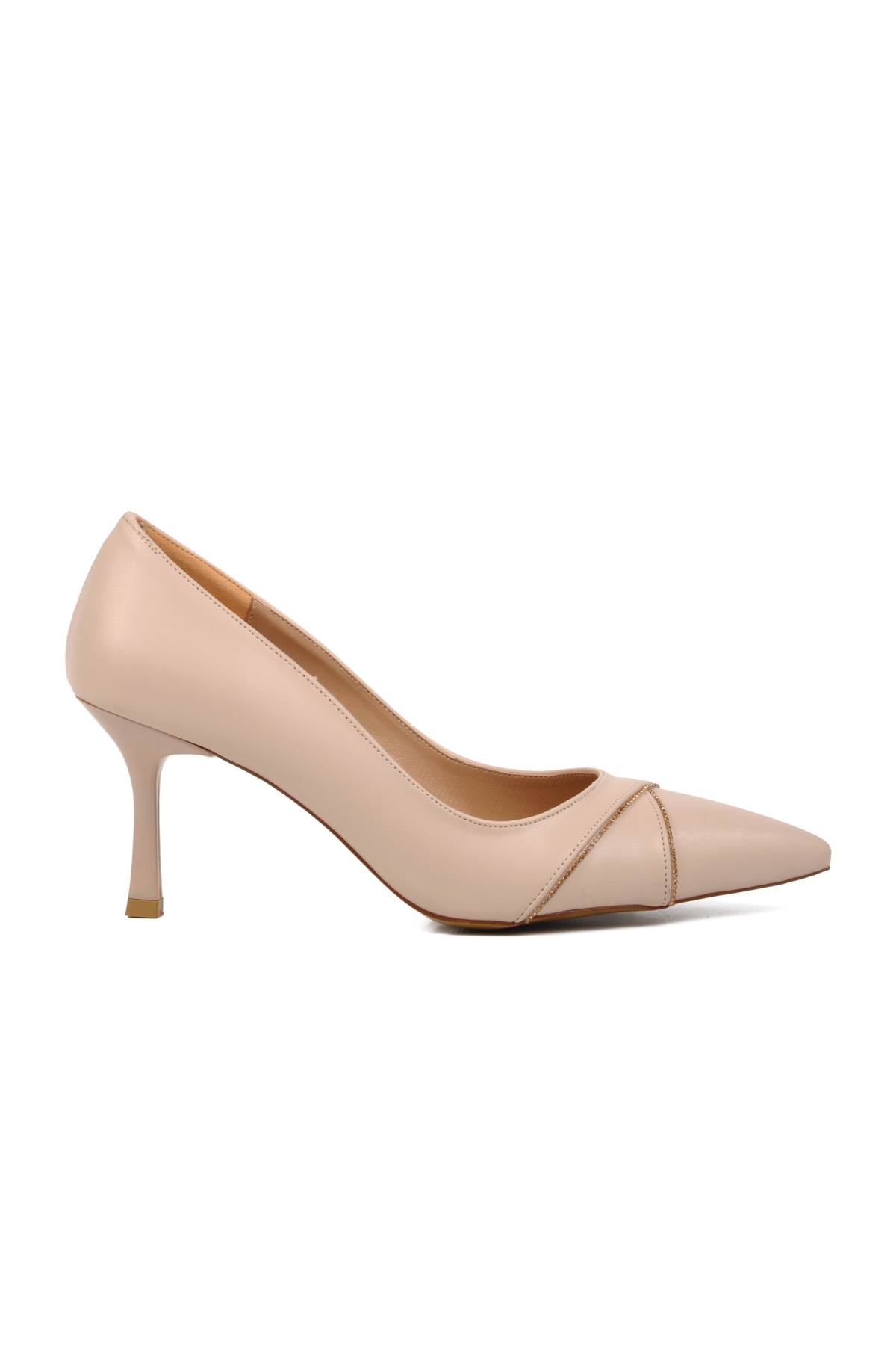 248154 Bej Kadın Stiletto - Görsel 2