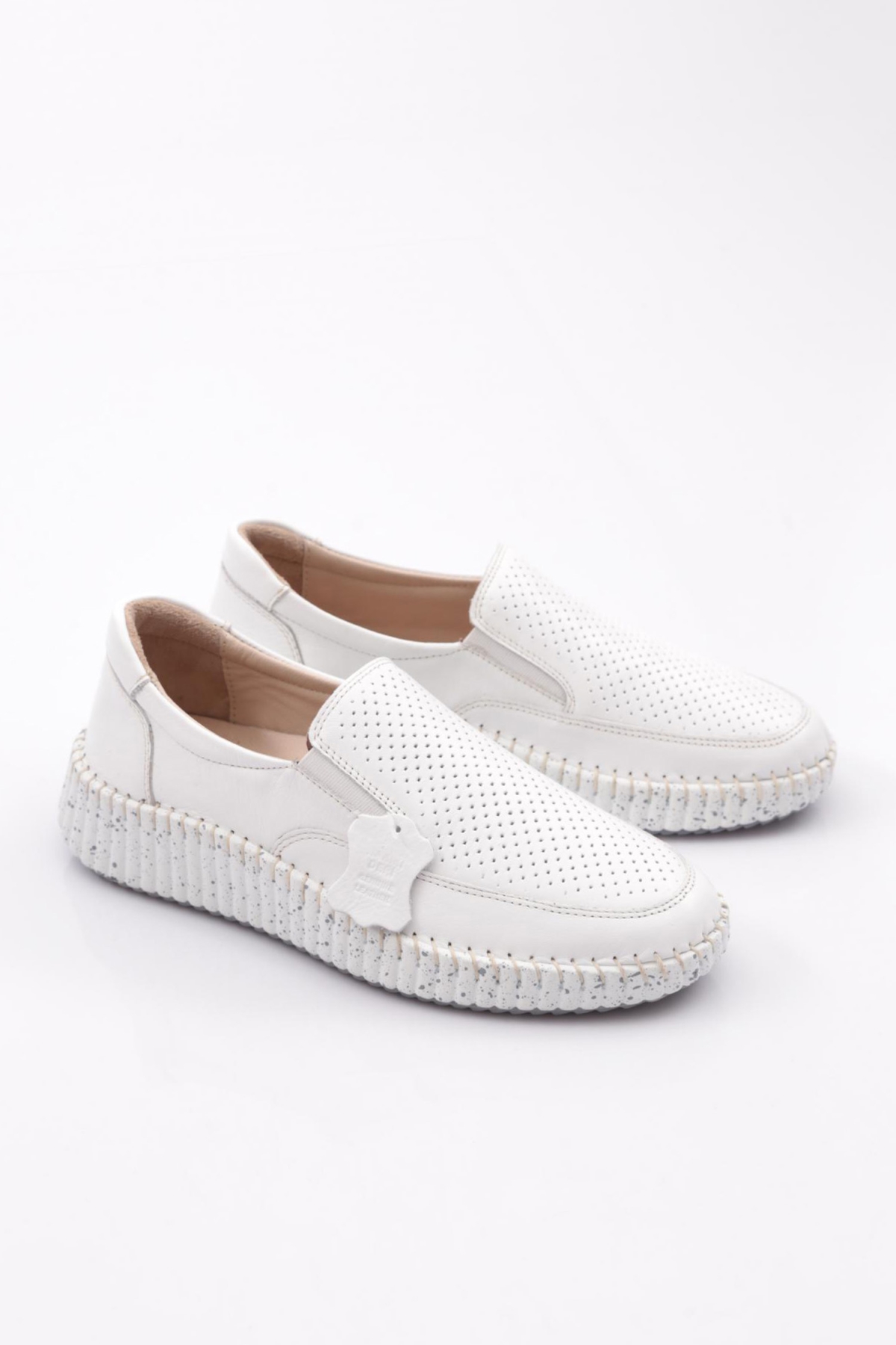 Dgn Dgn Beyaz P60 Kadin Comfort Ayakkabi Casual Ayakkabı | Flo Beyaz - 3. görsel