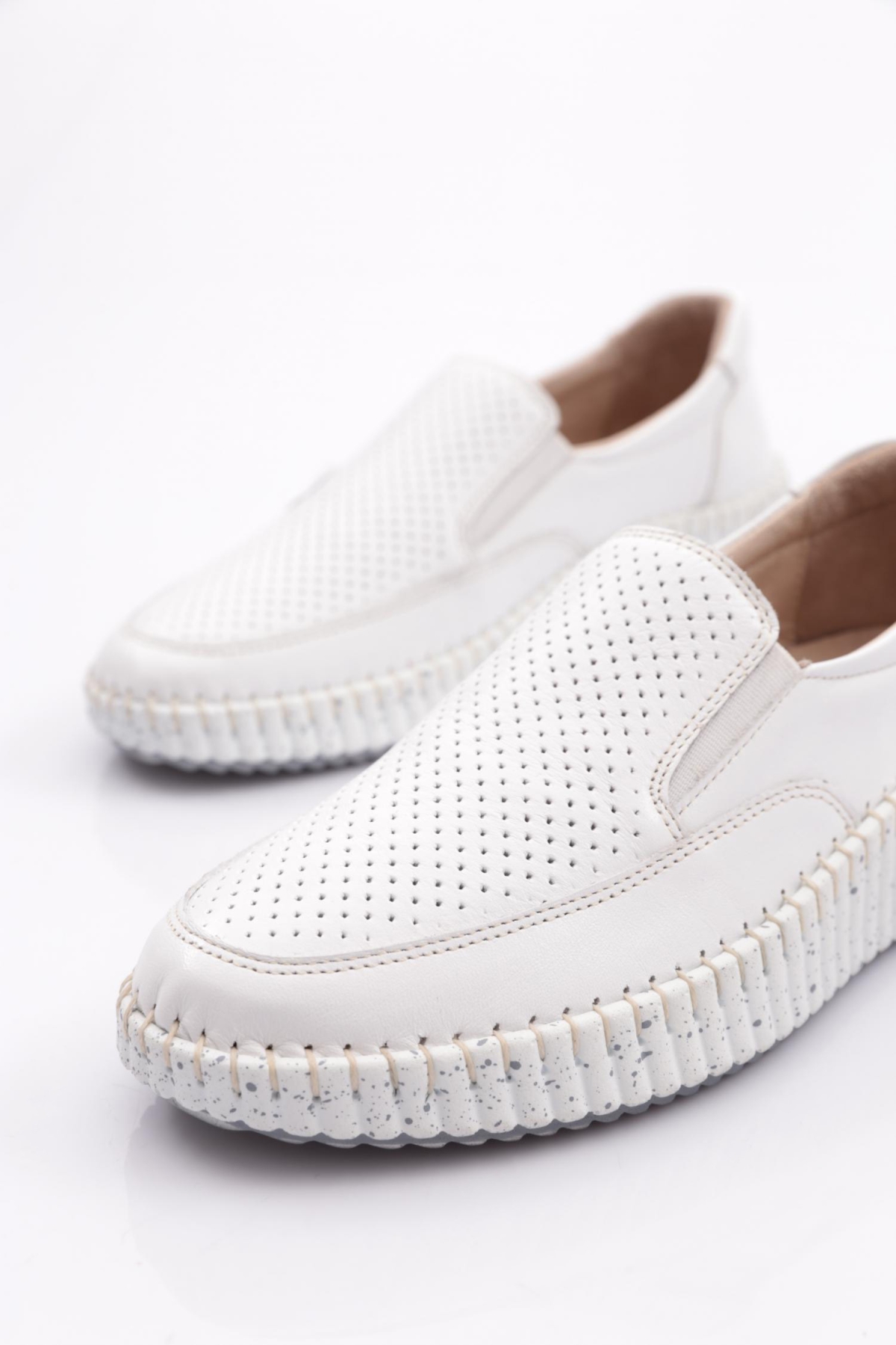 Dgn Dgn Beyaz P60 Kadin Comfort Ayakkabi Casual Ayakkabı | Flo Beyaz - 5. görsel