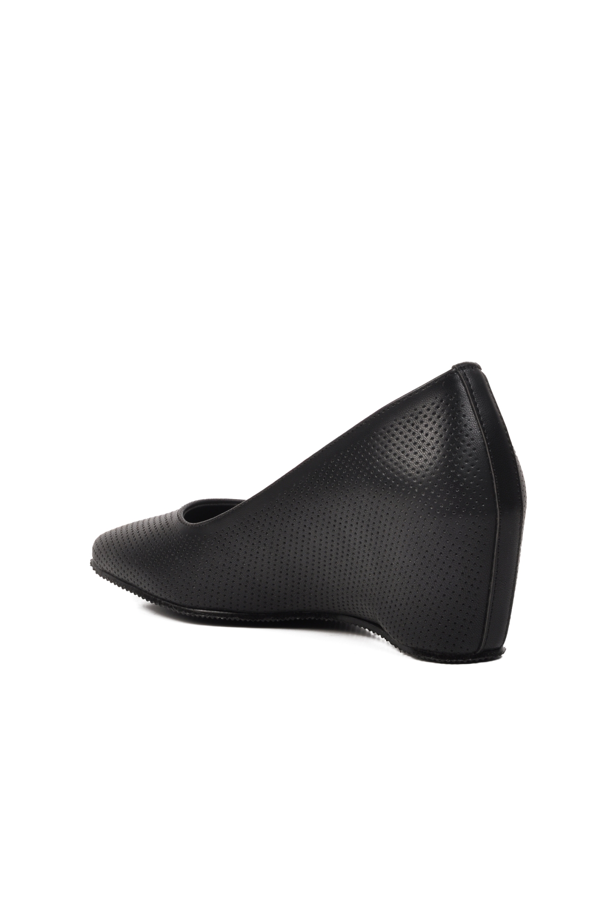 312072 Siyah Kadın Dolgu Topuklu Ayakkabı - Görsel 5