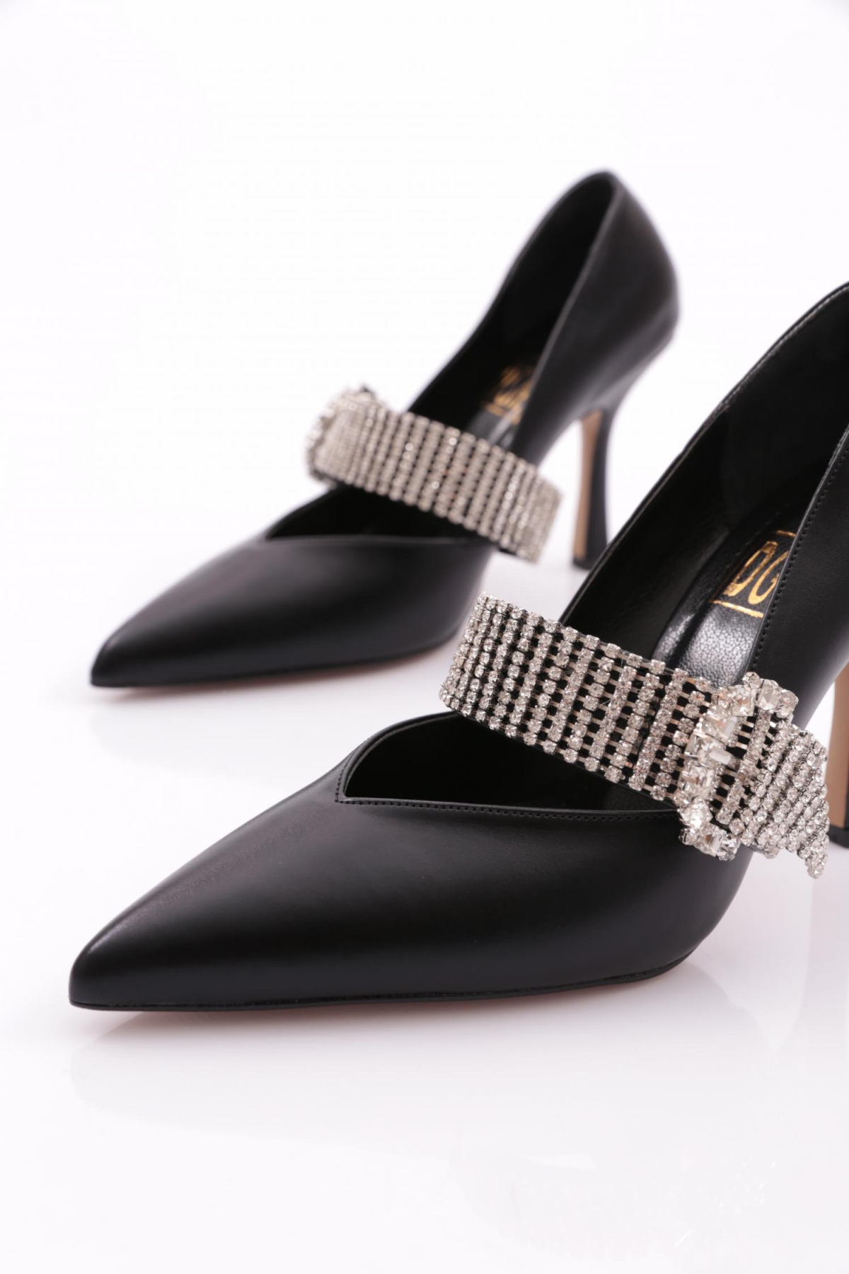 5100 Kadin Taşli Kemer Tokali Abiye Topuklu Ayakkabi - Görsel 5