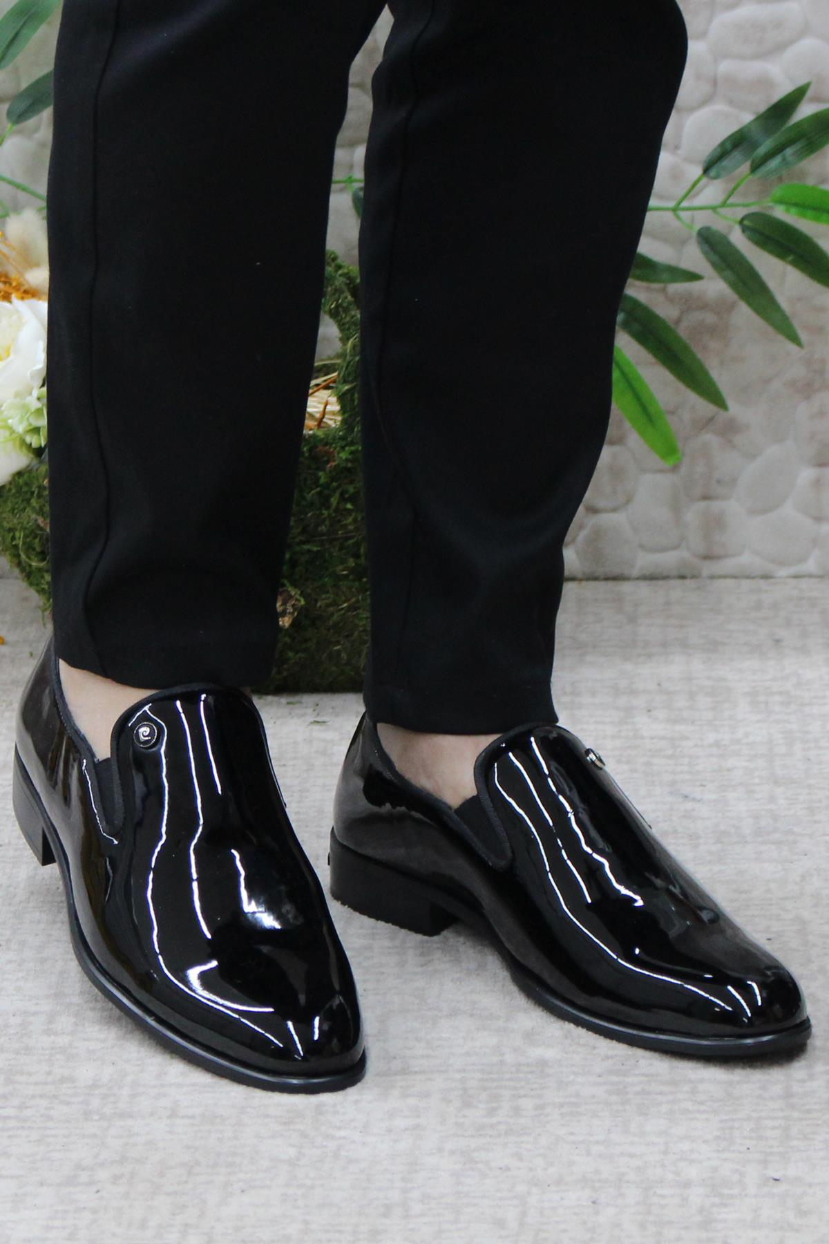 7029 Siyah Rugan Damat Ayakkabısı Takım Ayakkabısı Erkek Klasik Ayakkabı - Görsel 3