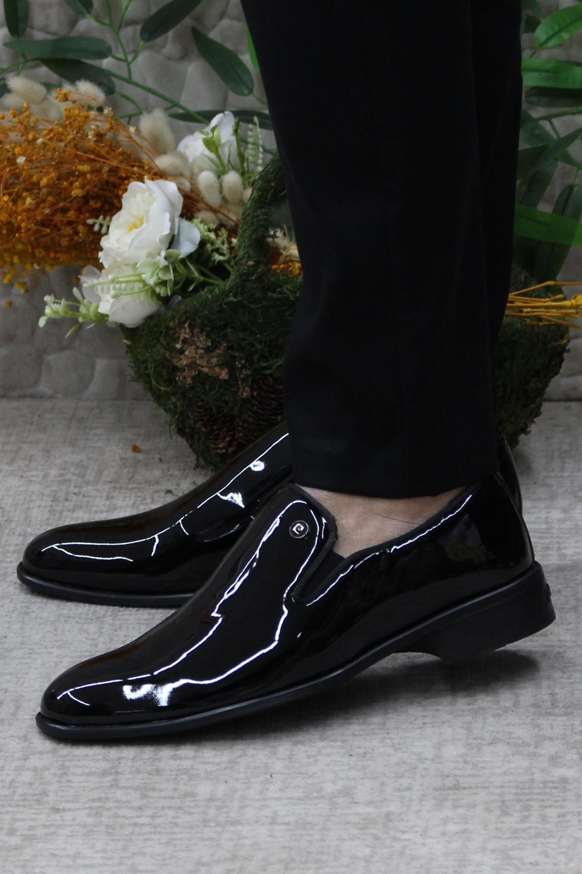 7029 Siyah Rugan Damat Ayakkabısı Takım Ayakkabısı Erkek Klasik Ayakkabı - Görsel 4