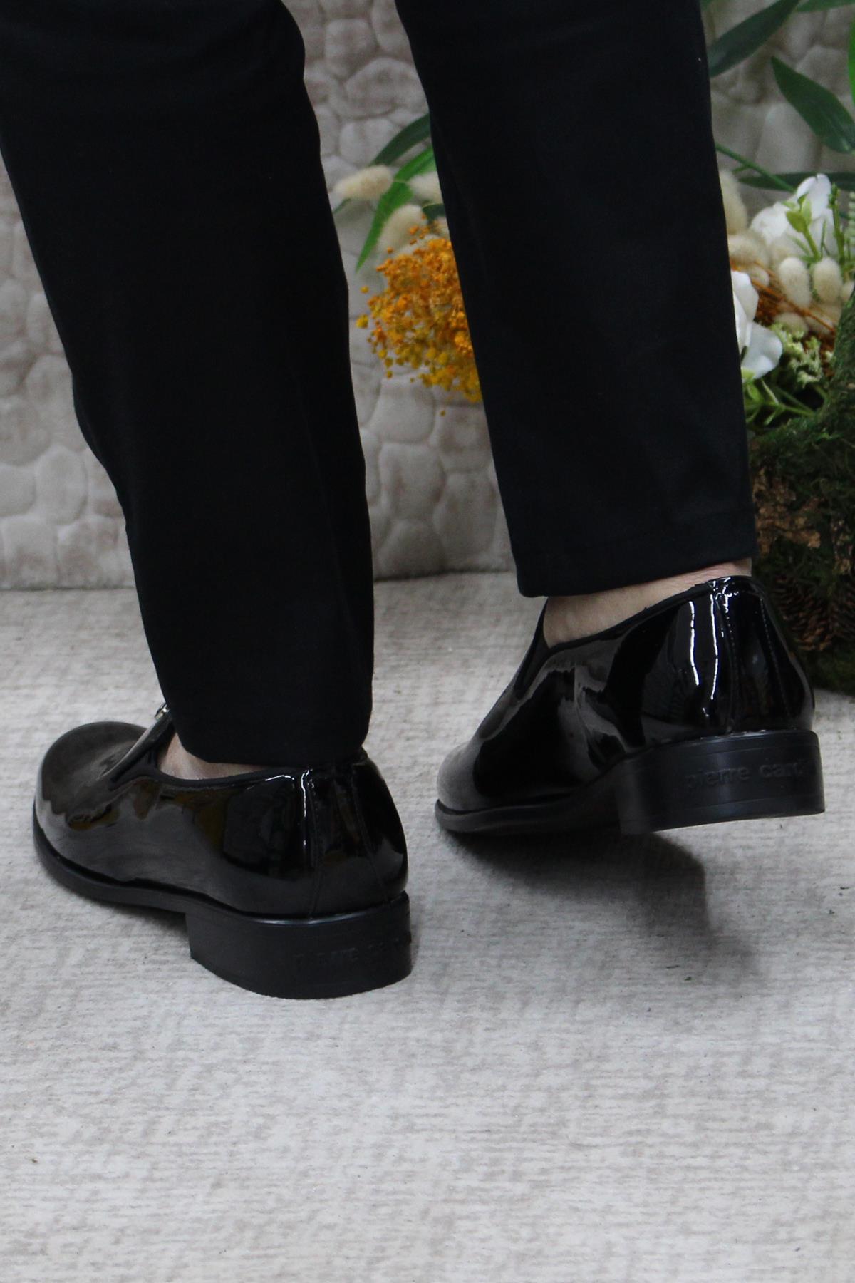 7029 Siyah Rugan Damat Ayakkabısı Takım Ayakkabısı Erkek Klasik Ayakkabı - Görsel 5