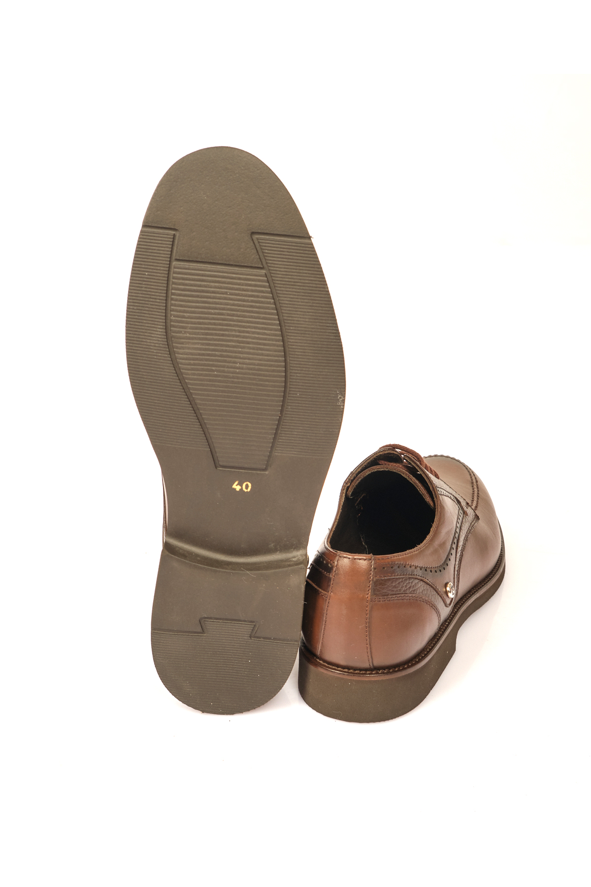 Bağcıklı Kahverengi Erkek Klasik Ayakkabı PC1617038 - Görsel 6